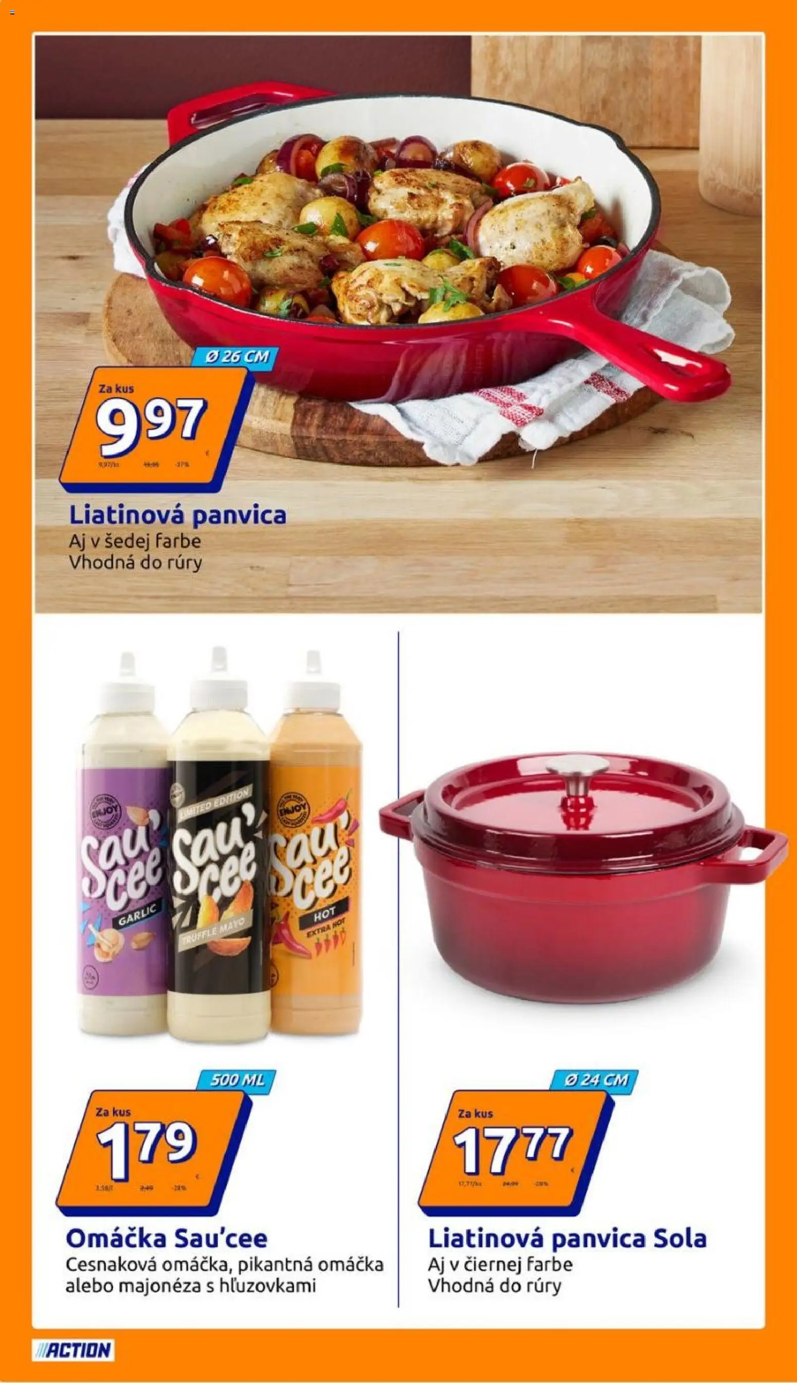 Nové Action akcie – leták je platný od 17.12.2025 | Strana: 10 | Produkty: Panvica, Omáčka
