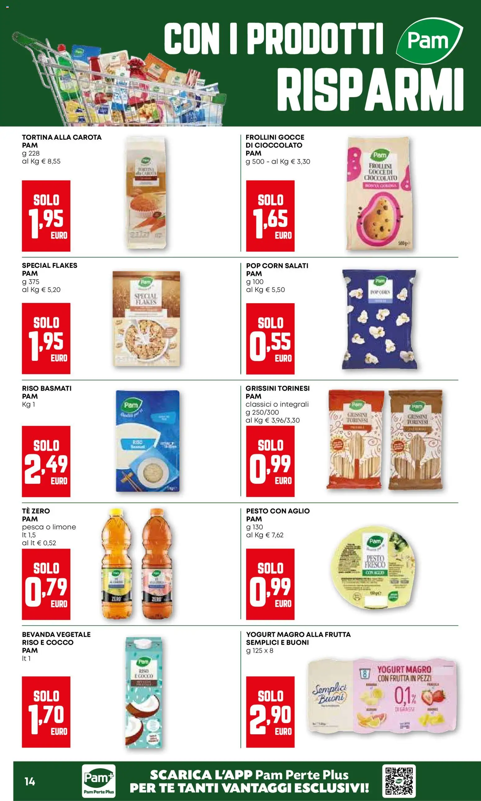 Volantino PAM del 29.01.2026 | Pagina: 14 | Prodotti: Riso Basmati, Tè, Limone, Cocco