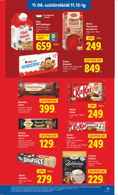 Nestlé Kitkat, 41,5 g - amely érvényes a következő dátumtól: 06.11.2025 | Oldal: 13