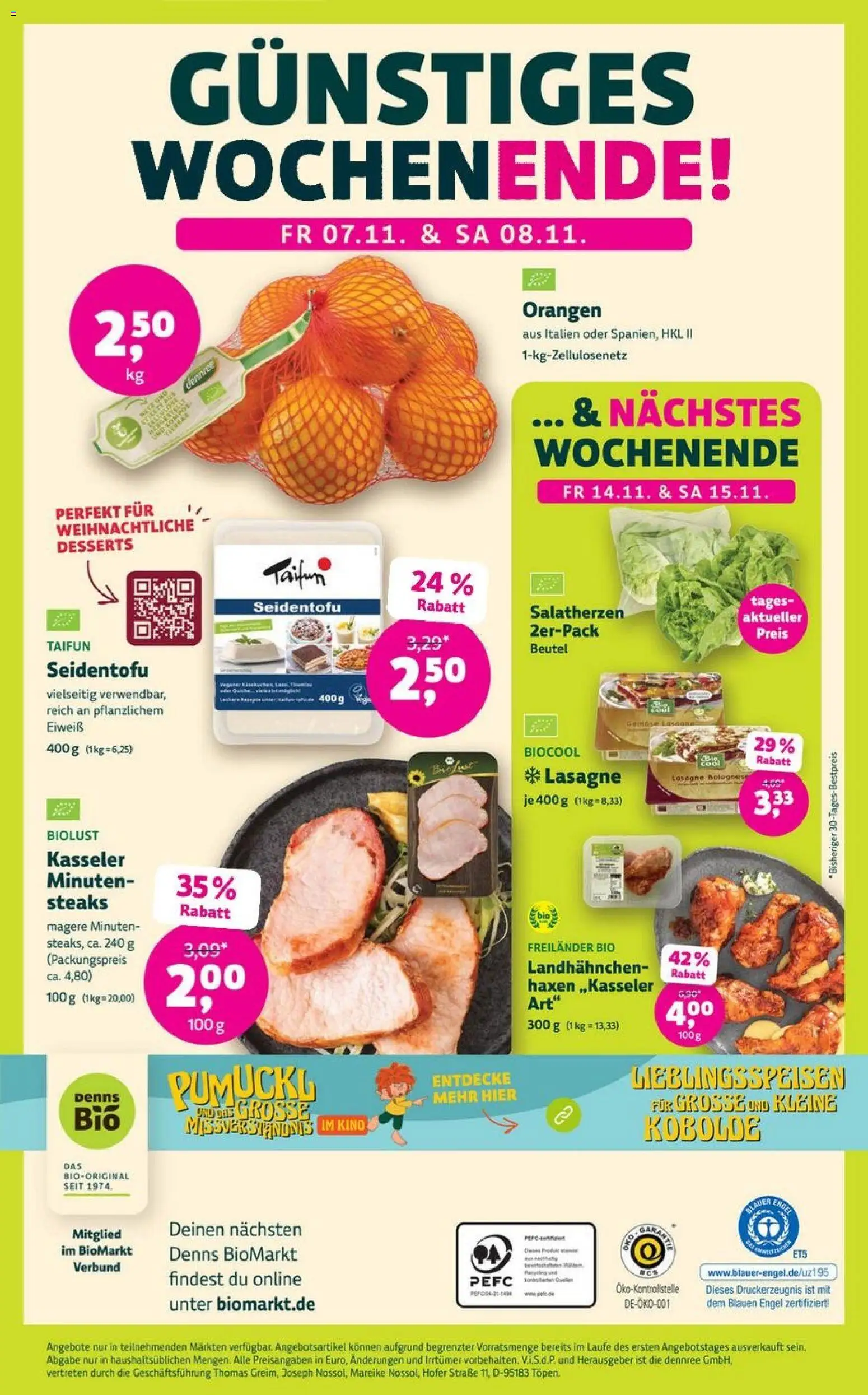 Denns BioMarkt Angebote – gültig ab 05.11.2025 | Seite: 12 | Produkte: Orangen