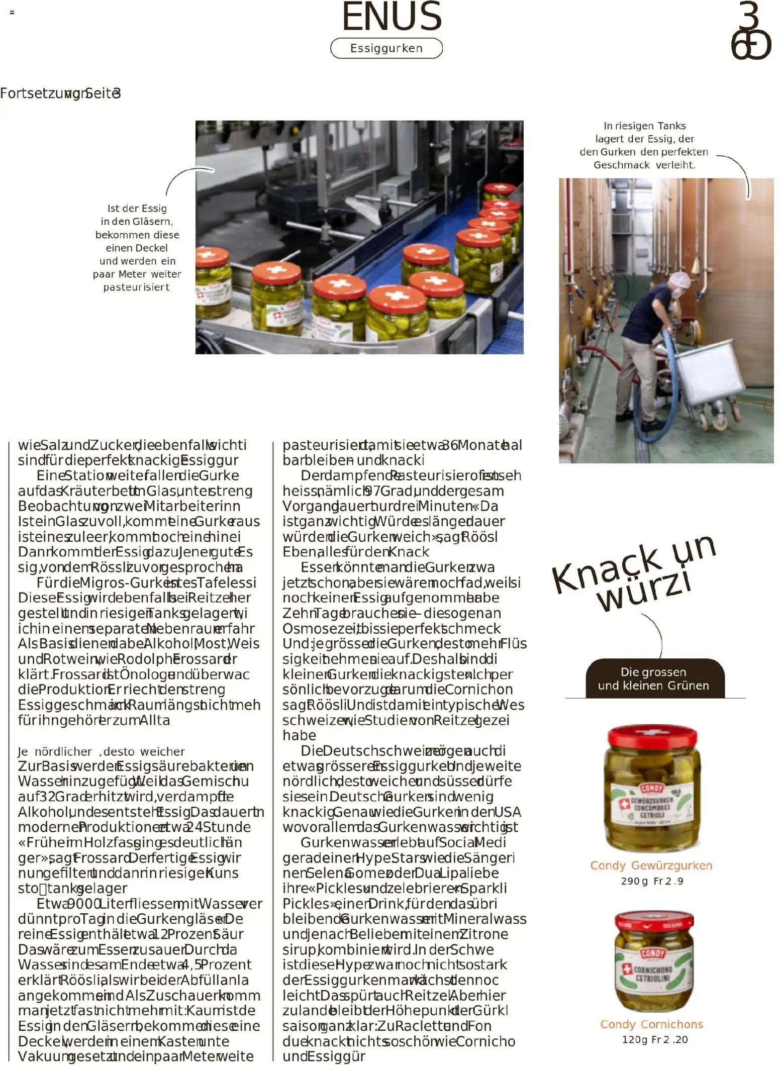 Migros Migros-Magazin-44-2025-d-AA – gültig ab 27.10.2025 | Seite: 39 | Produkte: Essig, Sirup, Gurken