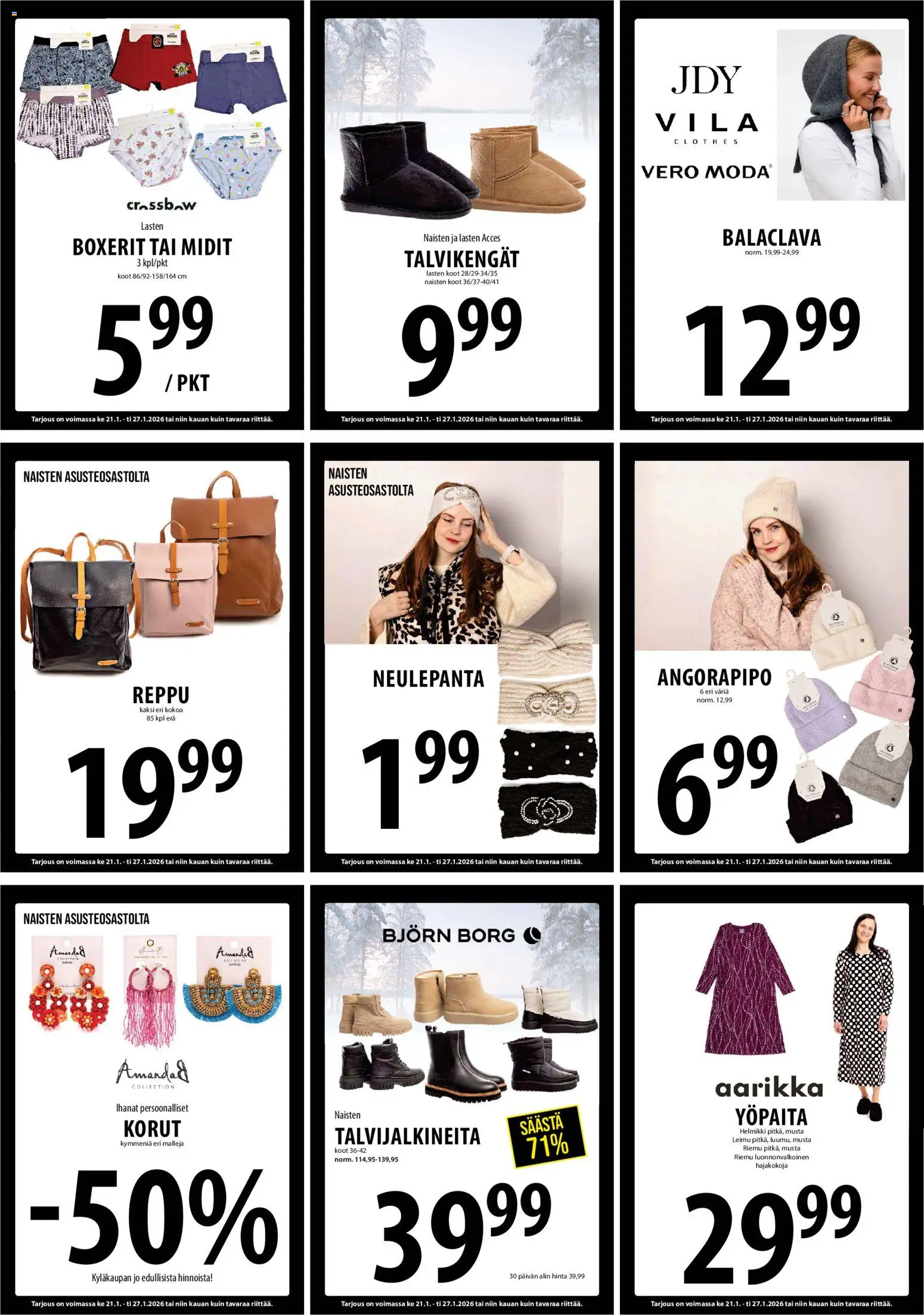 Tuuri tarjoukset – voimassa 21.01.2026 alkaen | Sivu: 11 | Tuotteet: Talvikengät, Reppu