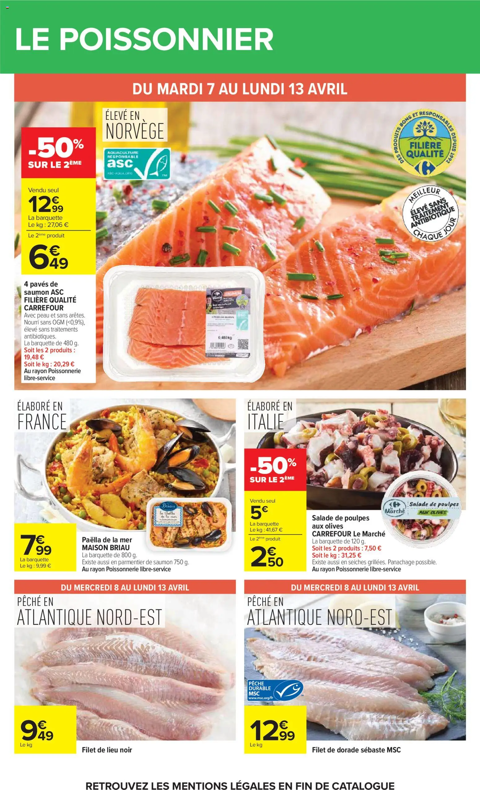 {H1} | Page: 25 | Produits: Salade, Olives, Pêche, Saumon