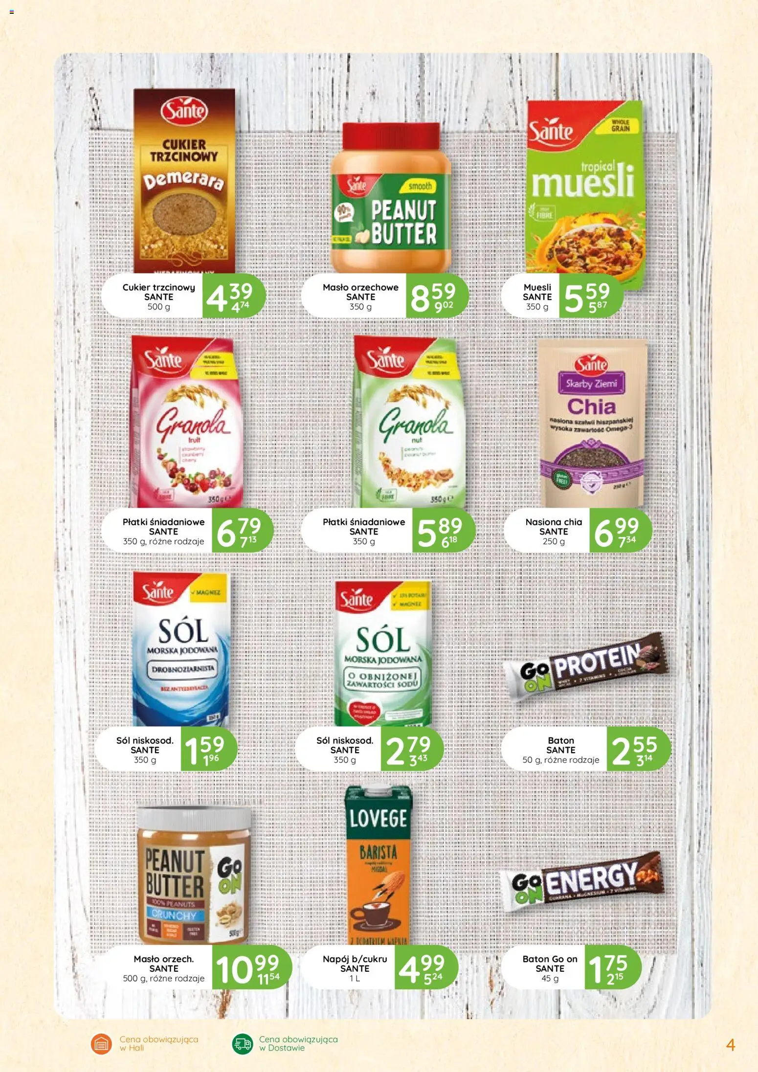 Eurocash Gazetka - Oferta Handlowa od 12.02.2026 | Strona: 4 | Produkty: Granola, Nasiona, Masło, Płatki