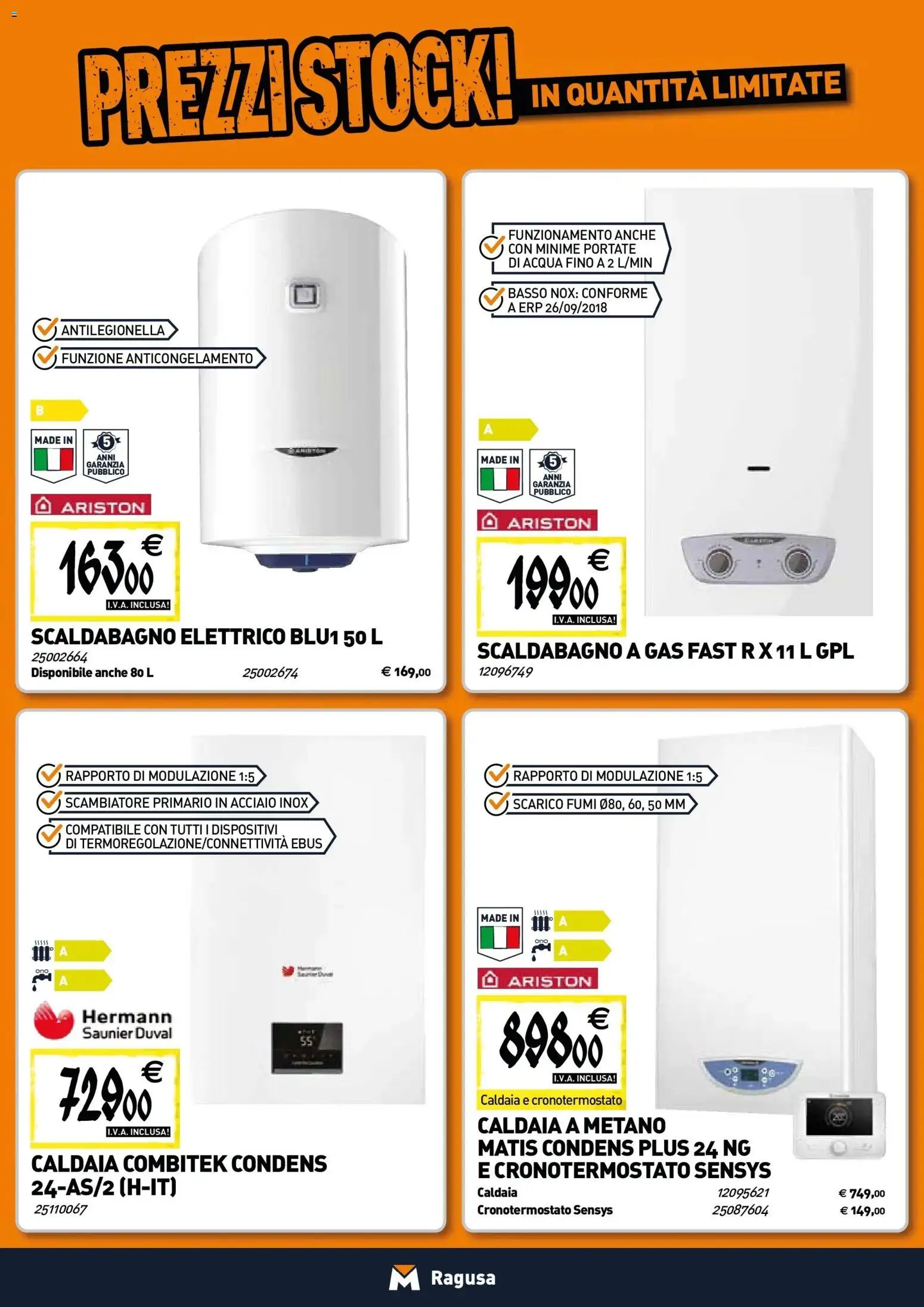 Volantino TECNOMAT del 22.01.2026 | Pagina: 7 | Prodotti: Scaldabagno, Caldaia, Acqua