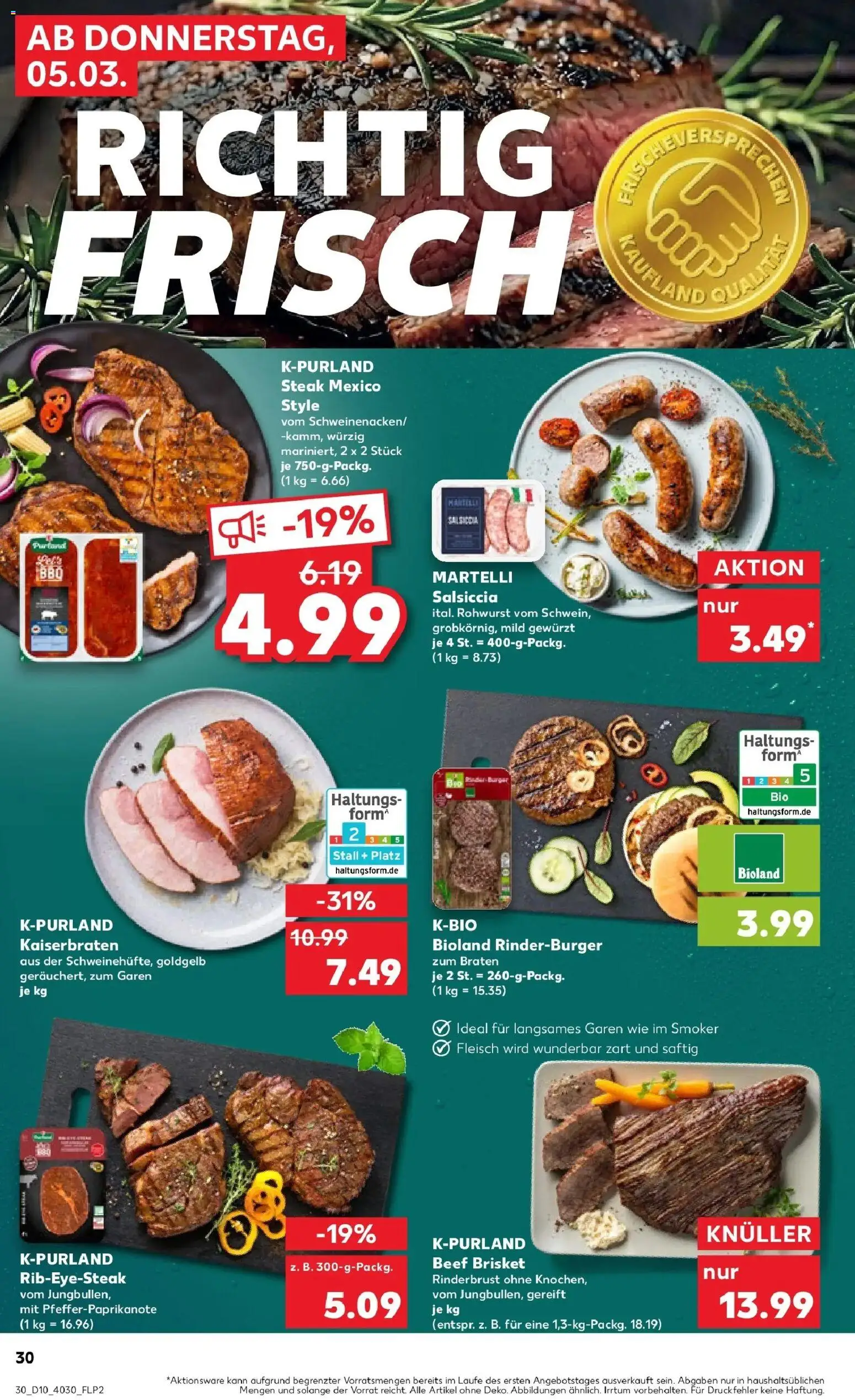 Kaufland Prospekt Herrenberg	 – gültig ab 02.03.2026 | Seite: 42 | Produkte: Burger, Steak, Fleisch