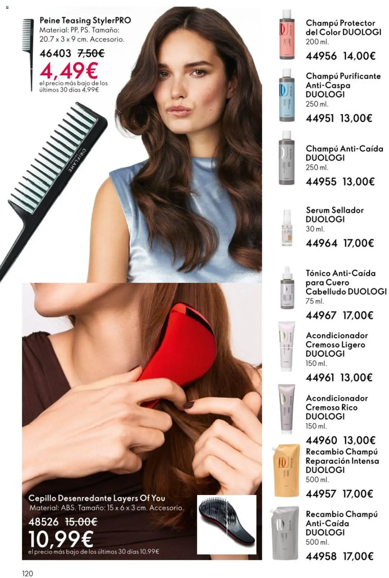 Oriflame - Catálogo Campaña 13 │ válido desde el 14.09.2025 | Página: 120 | Productos: Cepillo, Champú, Acondicionador, Sérum