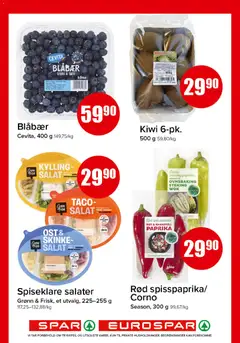 Forhåndsvisning av Spar kundeavis gyldig fra 13.04.2026 | Side: 6 | Produkter: Kylling, Salat, Paprika, Taco
