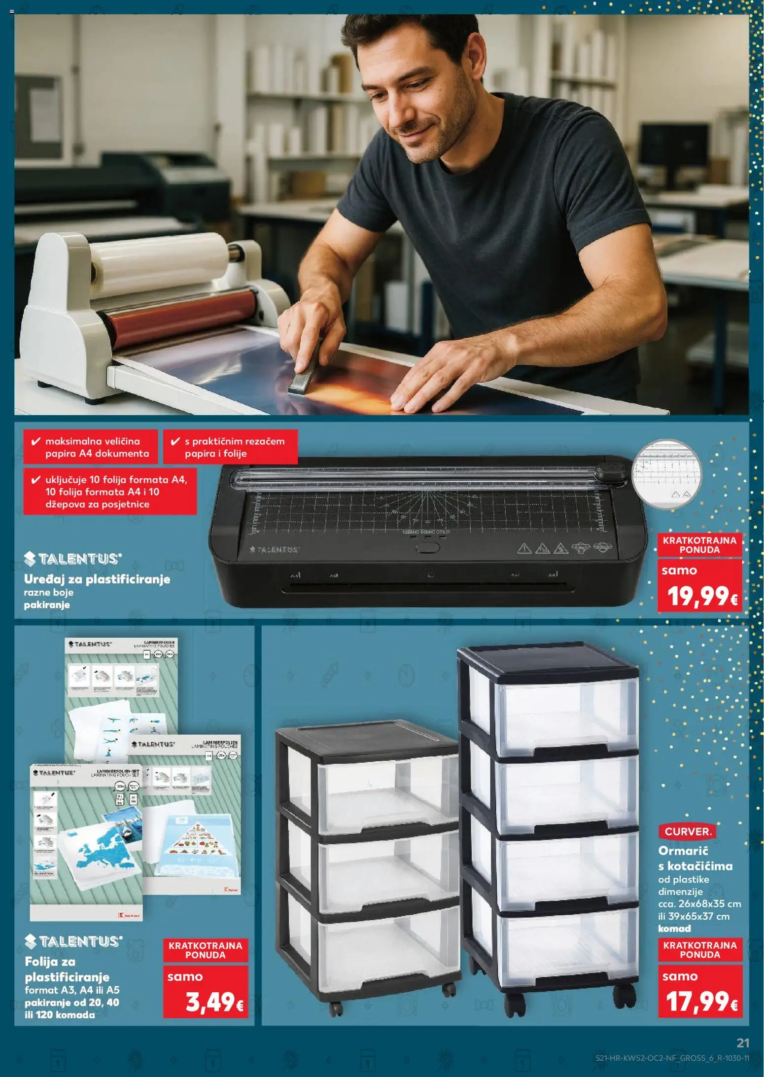 Kaufland katalog | vrijedi od 27.12.2025 | Stranica: 21 | Proizvodi: Laminator
