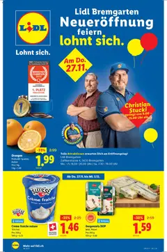 Lidl Aktionen Neueröffnung Bremgarten ab 27.11.2025 gültig