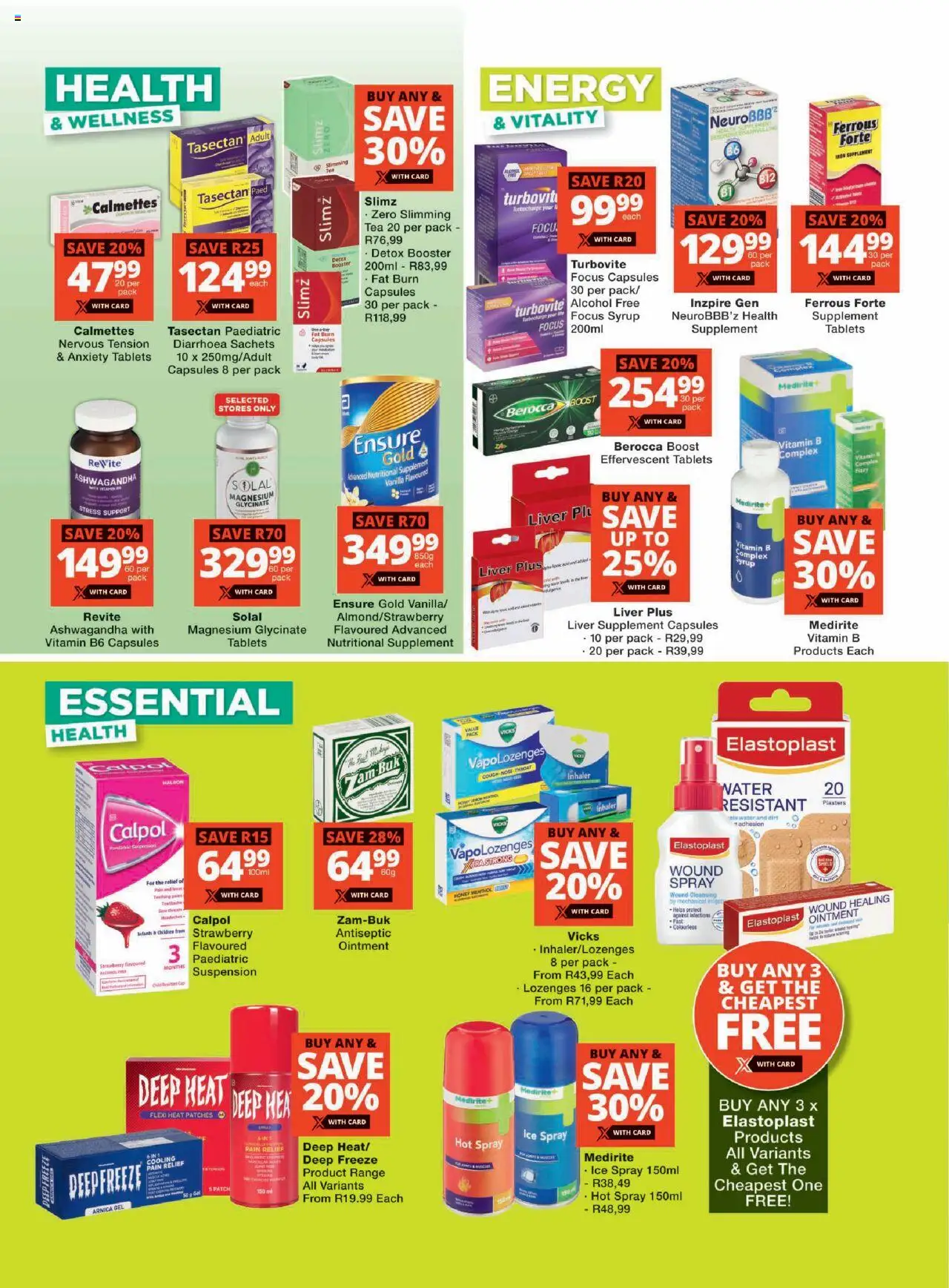 New Checkers catalogue – valid from 20.10.2025 | Page: 2 | Products: Cap, Drone, Lozenges, Syrup