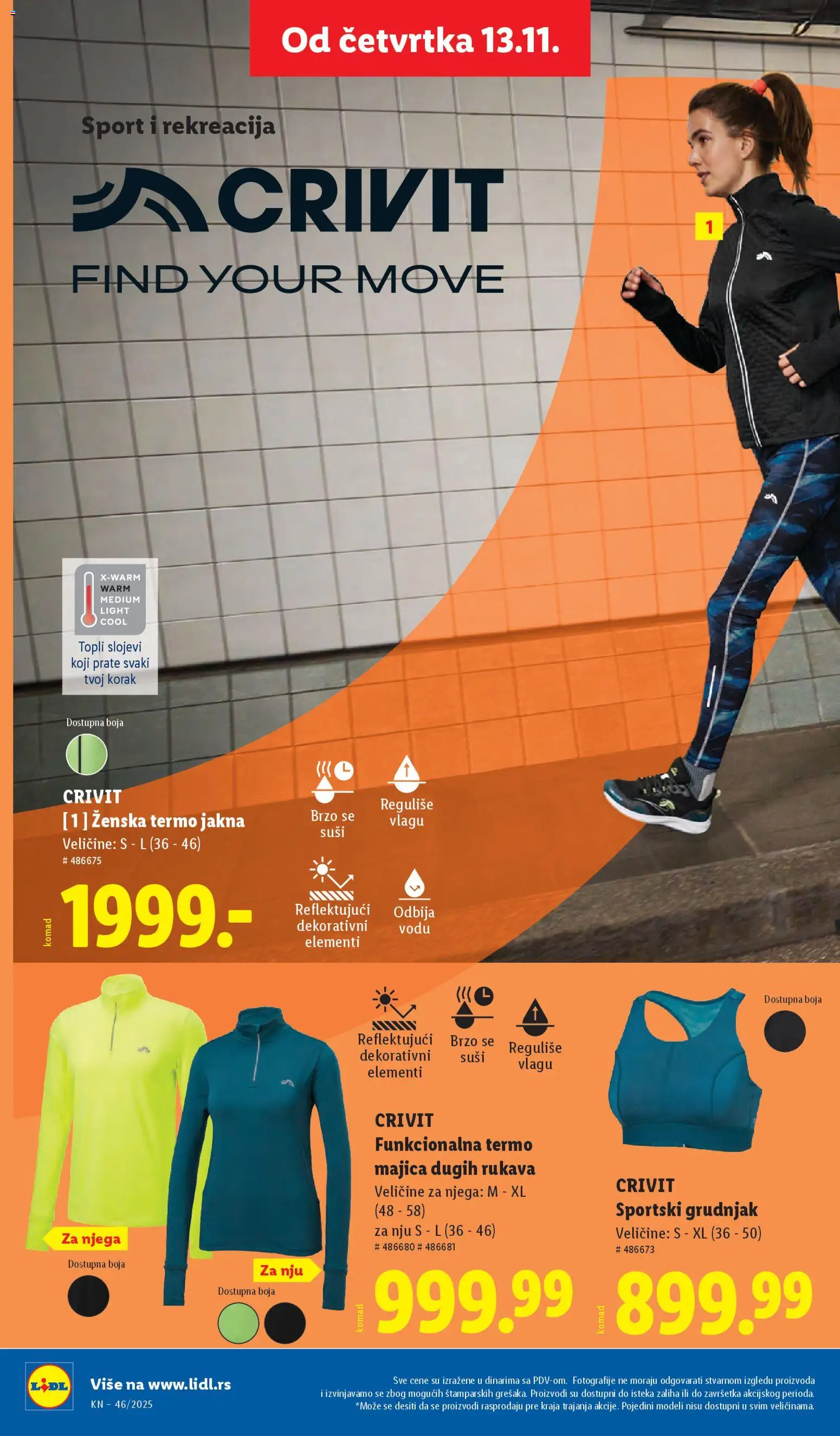 Lidl katalog - važi od 13.11.2025 | Strana: 52 | Proizvode: Jakna, Grudnjak