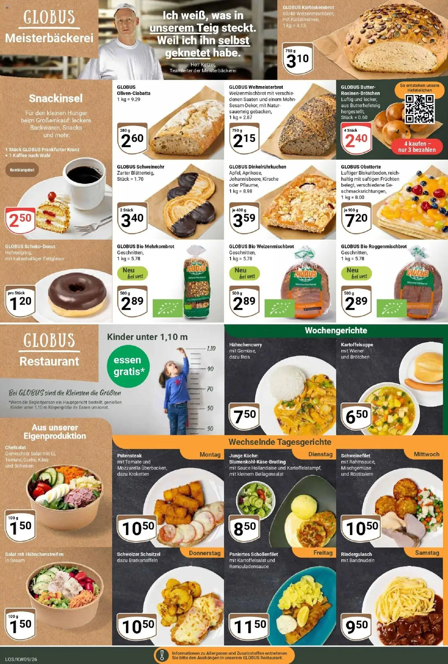 Globus Prospekt Losheim Am See – gültig ab 23.02.2026 | Seite: 11 | Produkte: Rindergulasch, Käse, Schweinefilet, Reis