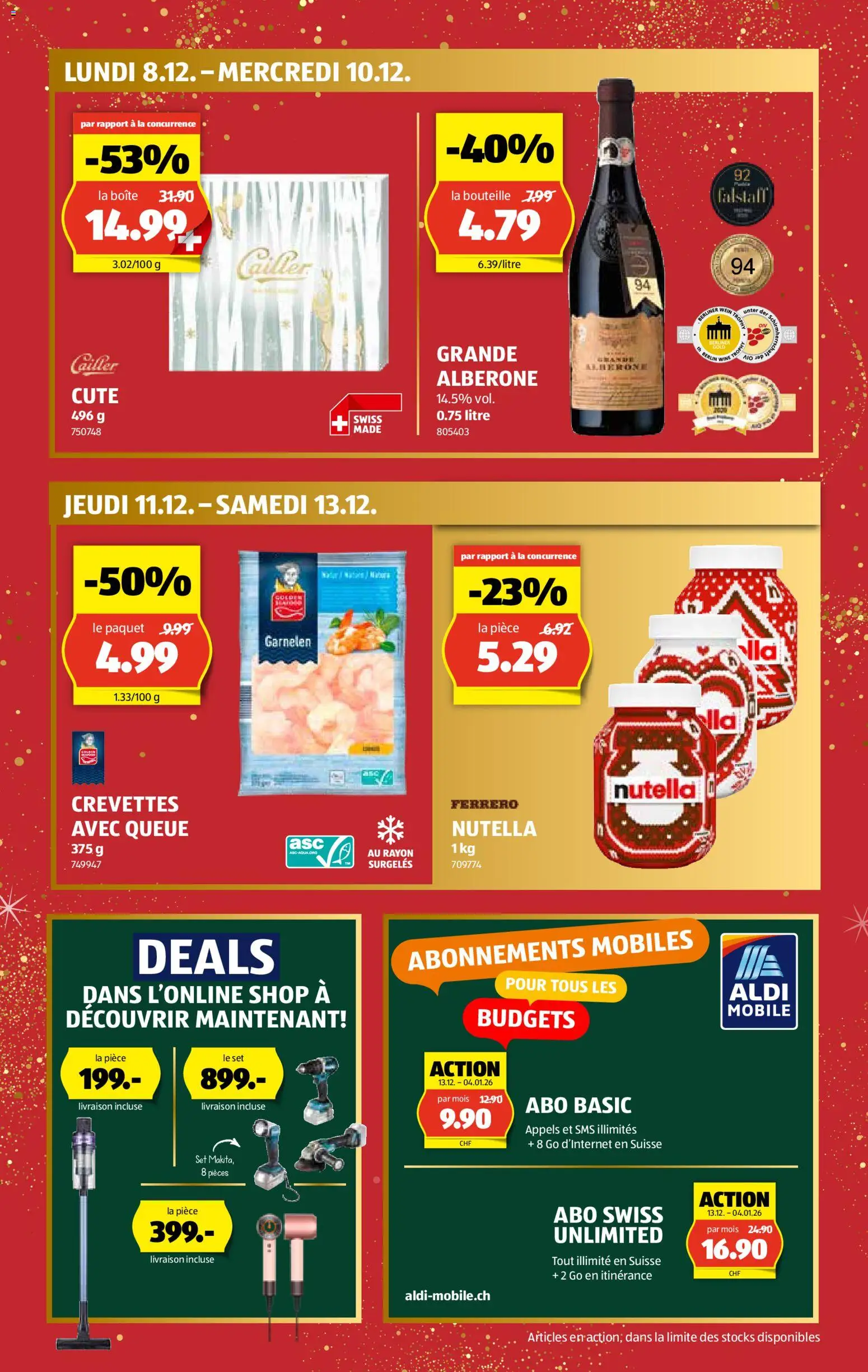 Aldi Aktionen Découvrir maintenant – gültig ab 01.12.2025 | Seite: 2 | Produkte: Spabad, Garnelen