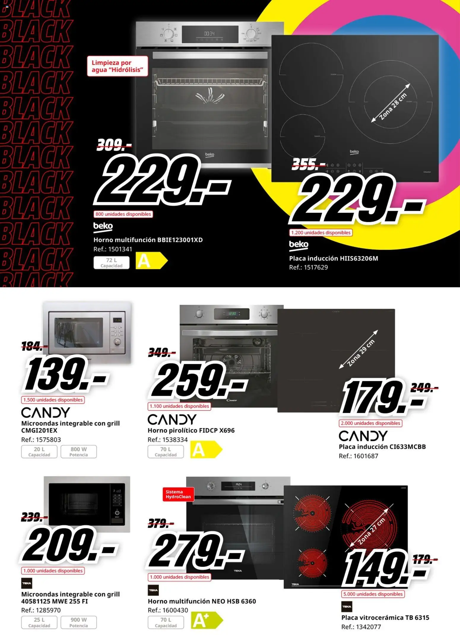 Media Markt Black Friday │ válido desde el 12.11.2025 | Página: 42 | Productos: Horno