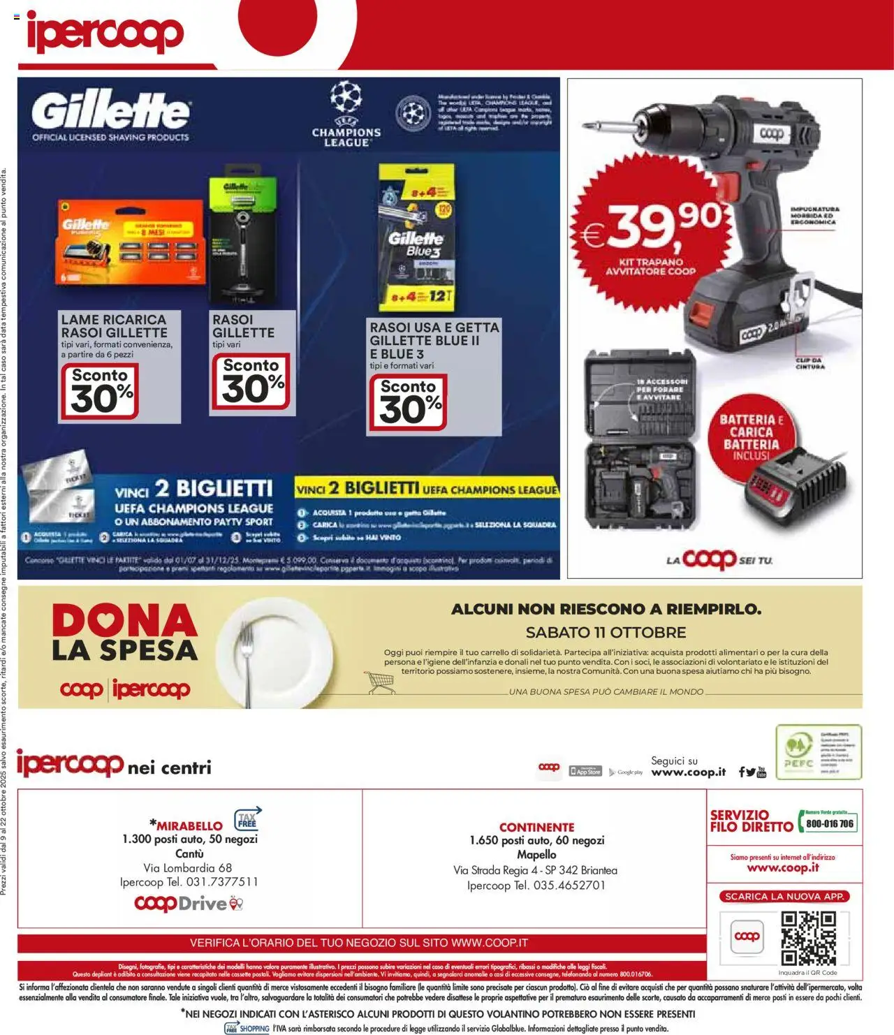 Volantino Ipercoop del 09.10.2025 | Pagina: 41 | Prodotti: Avvitatore, Cintura, Carrello, Batteria