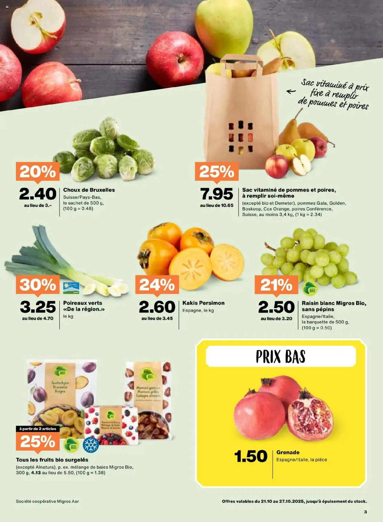 Migros Aktionen FR – gültig ab 21.10.2025 | Seite: 3