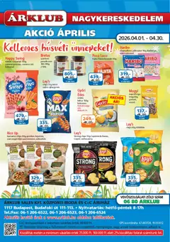 ÁRKLUB akciós újság - amely érvényes a következő dátumtól: 01.04.2026