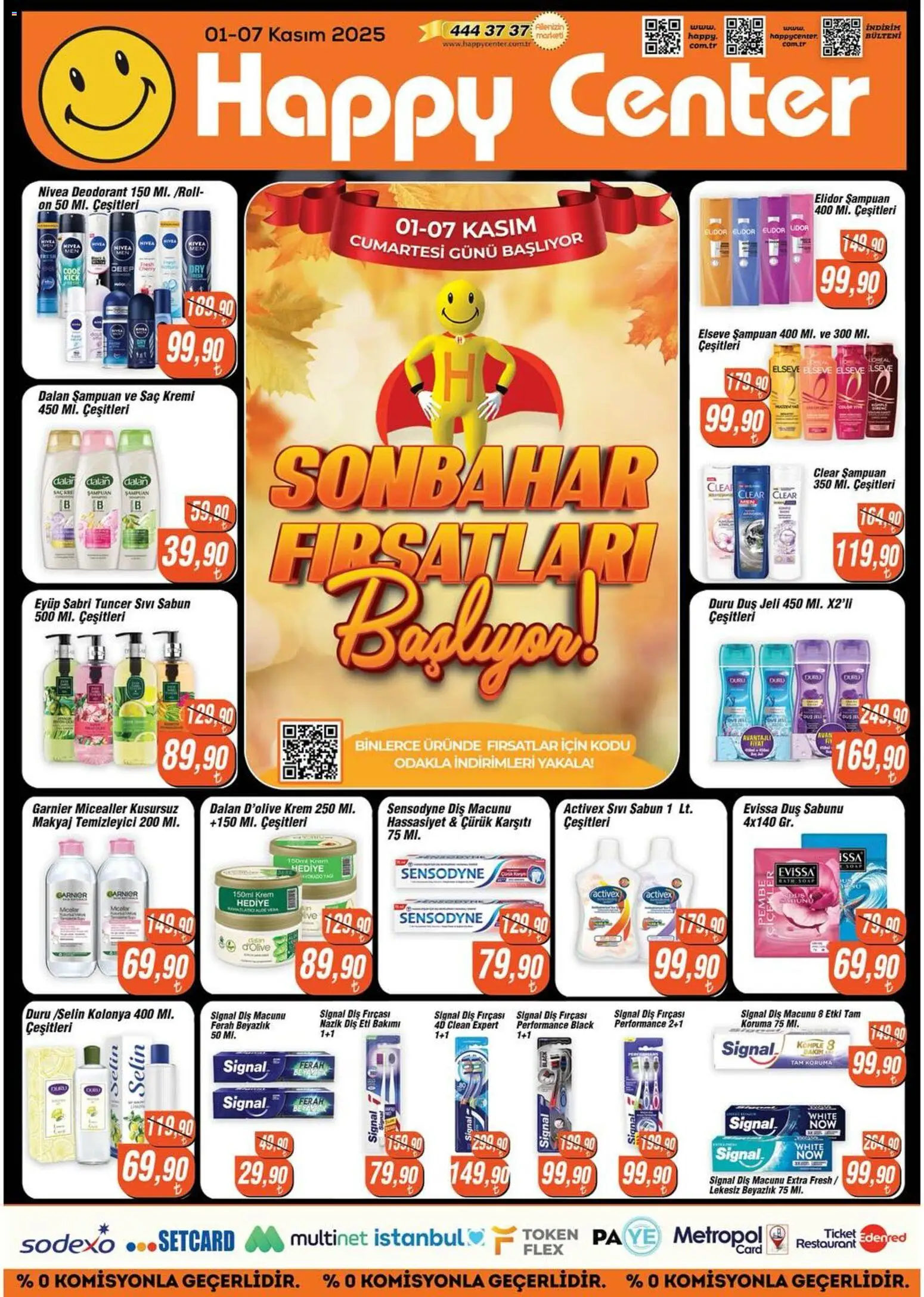 Happy Center Katalog - 01.11.2025 tarihinden itibaren geçerlidir | Sayfa: 1 | Ürünler: Krem, Duş jeli, Deodorant, Diş macunu