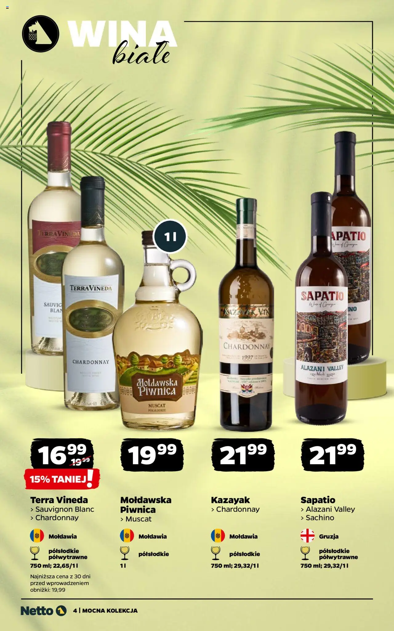 Netto gazetka - Mocna Kolekcja od 18.08.2025 | Strona: 4 | Produkty: Alazani Valley, Chardonnay