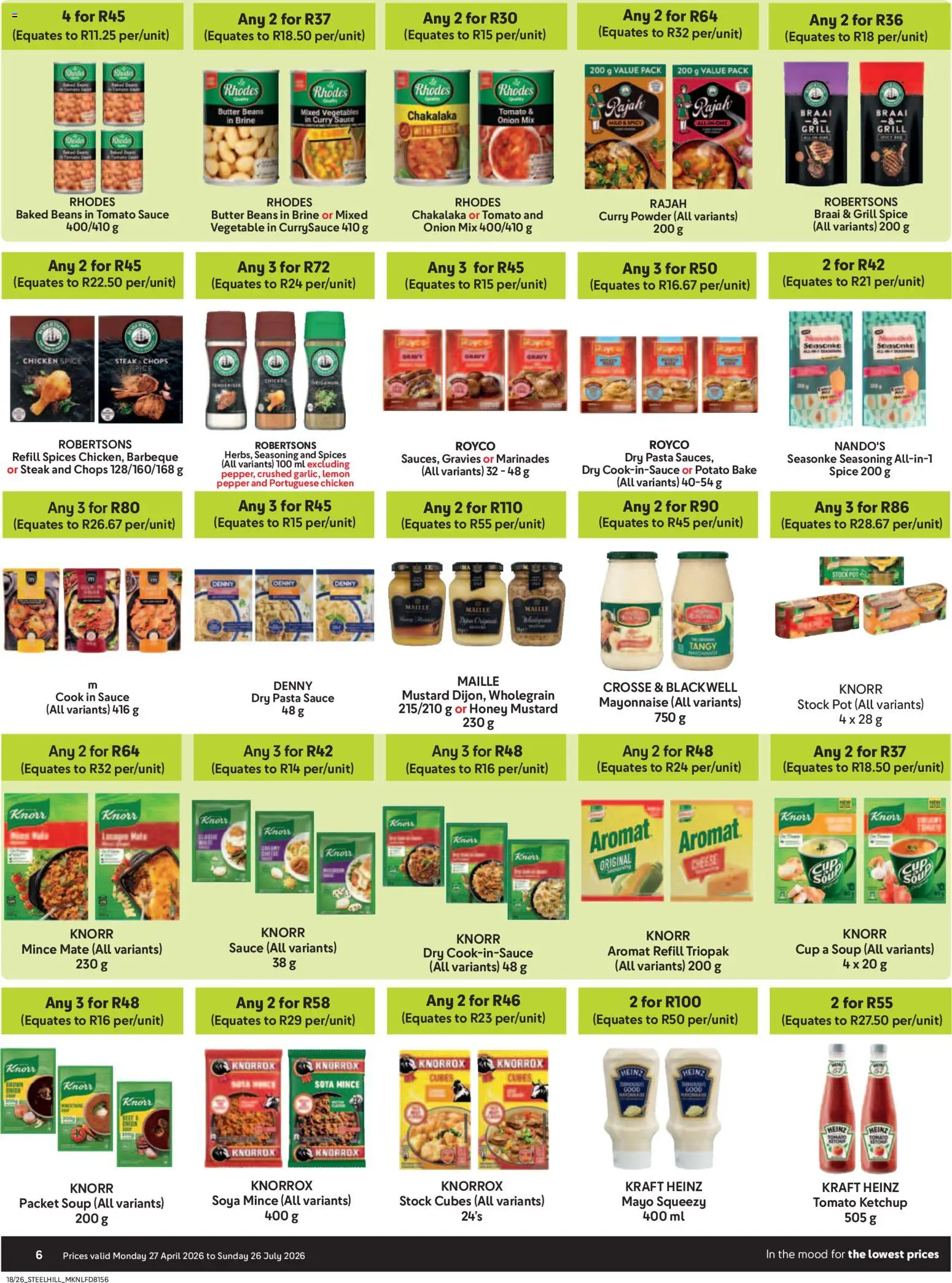 New Makro catalogue – valid from 27.04.2026 | Page: 6 | Products: Butter, Tomato sauce, Gravy, Pepper