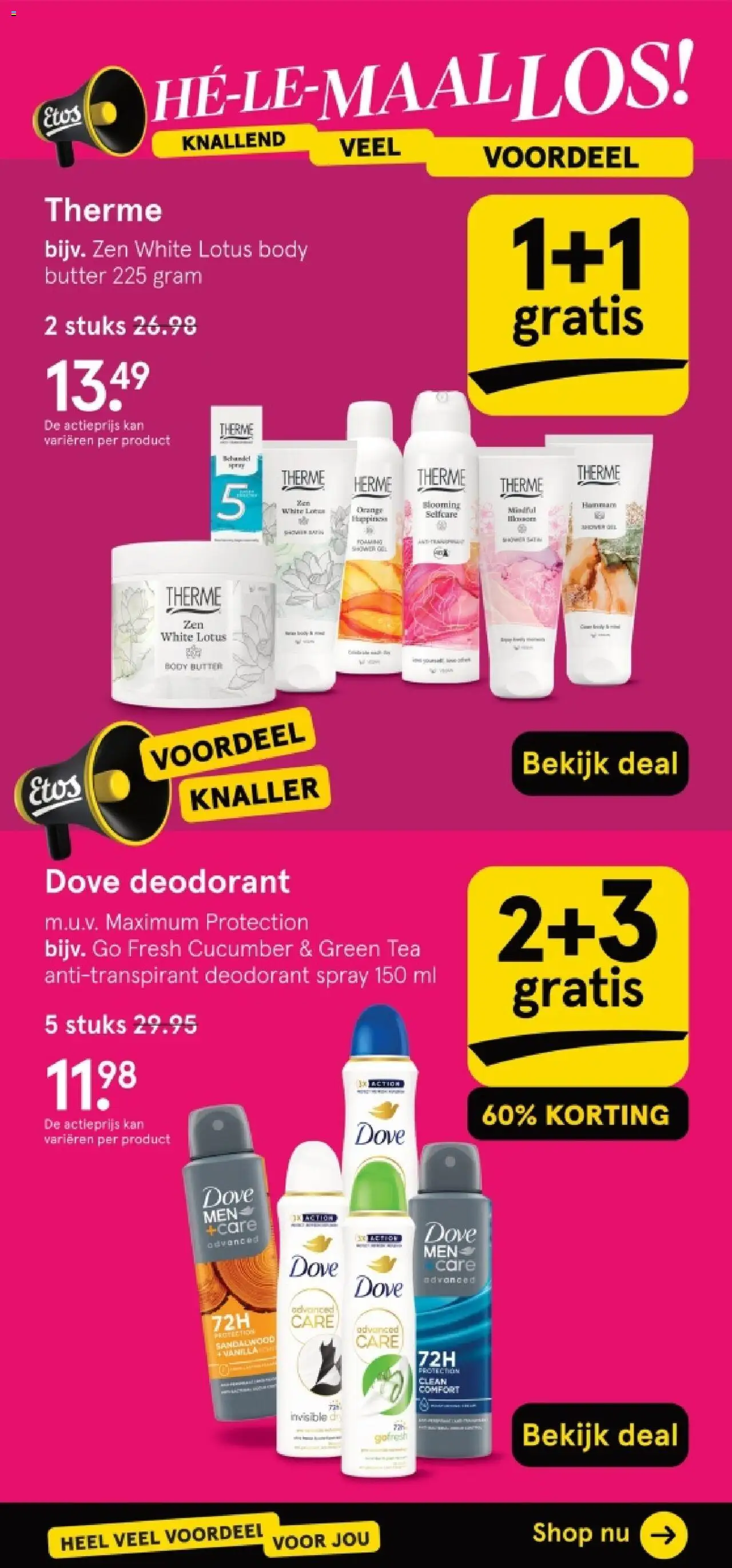  | Pagina: 10 | Producten: Deodorant, Antitranspirant, Kan