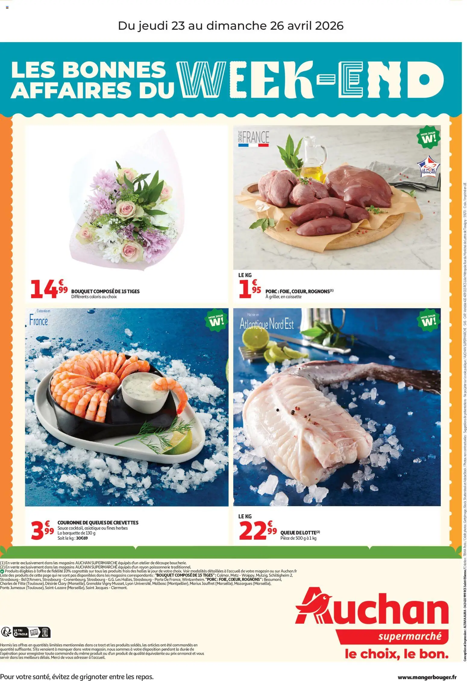 {H1} | Page: 2 | Produits: Poissonnerie, Crevettes, Porte, Porc