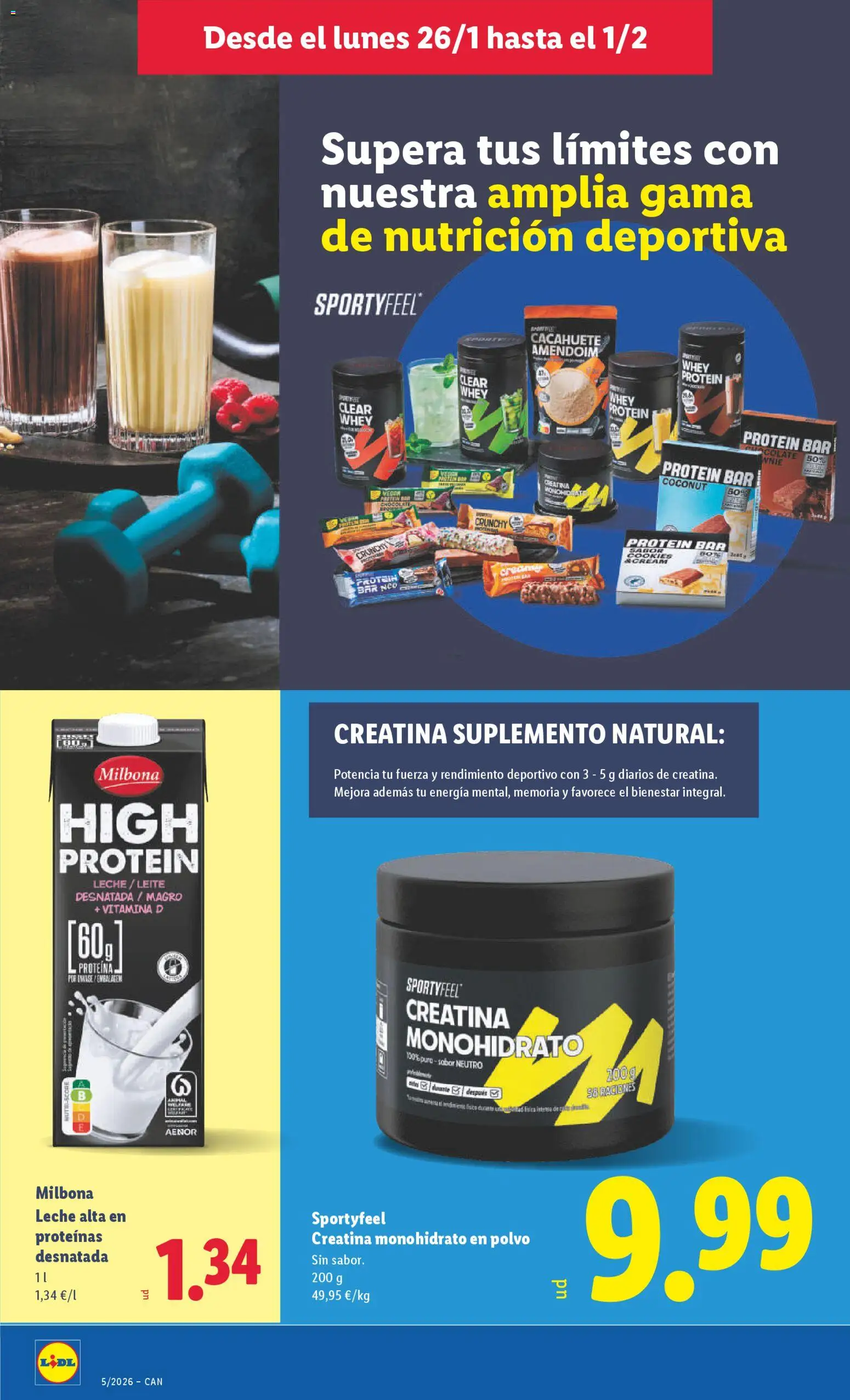 Lidl - Canarias │ válido desde el 26.01.2026 | Página: 22 | Productos: Polvo, Leche, Chocolate