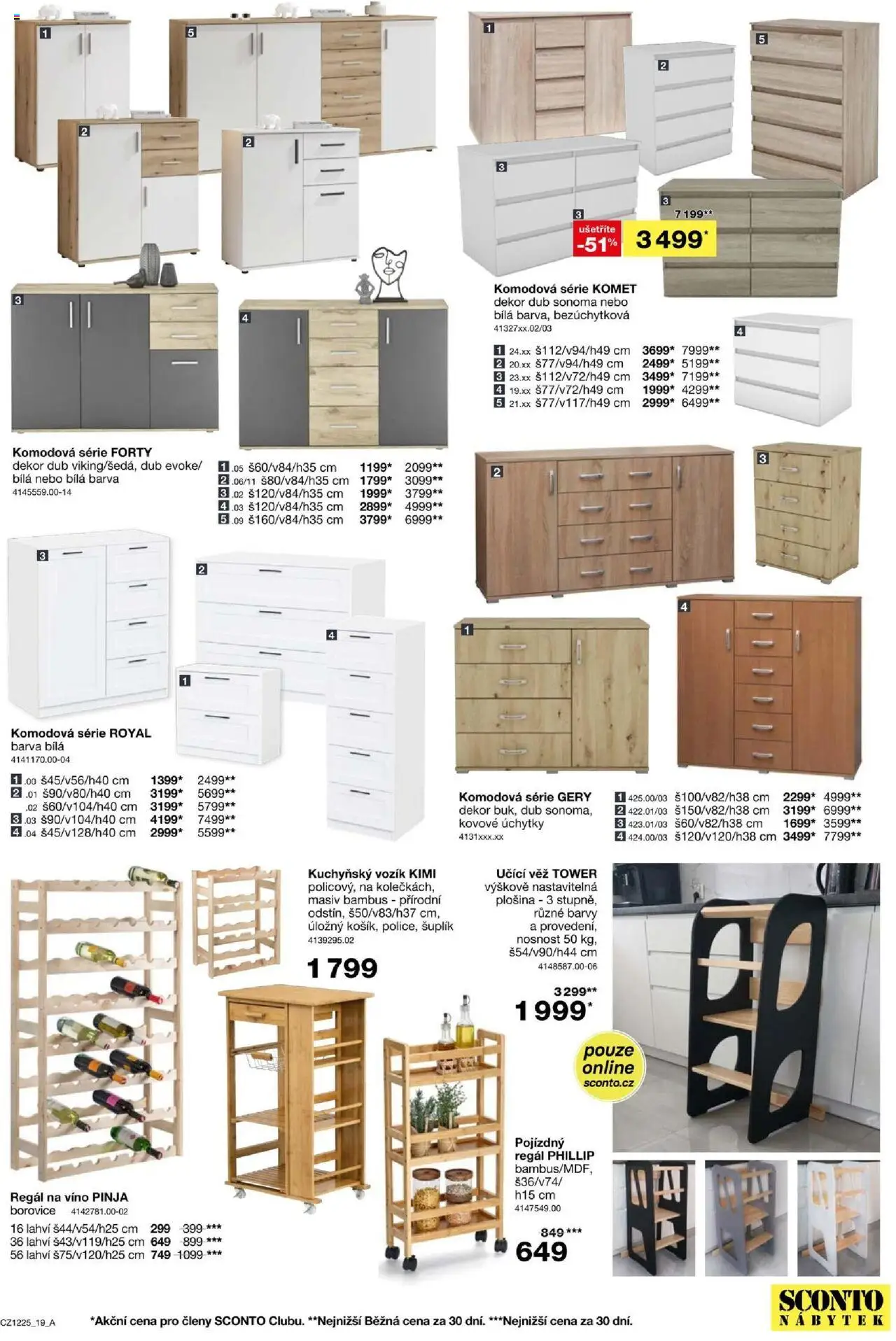 Sconto nábytek leták od 24.09.2025 | Strana: 19 | Produkty: Víno, Nábytek, Regál, Barvy