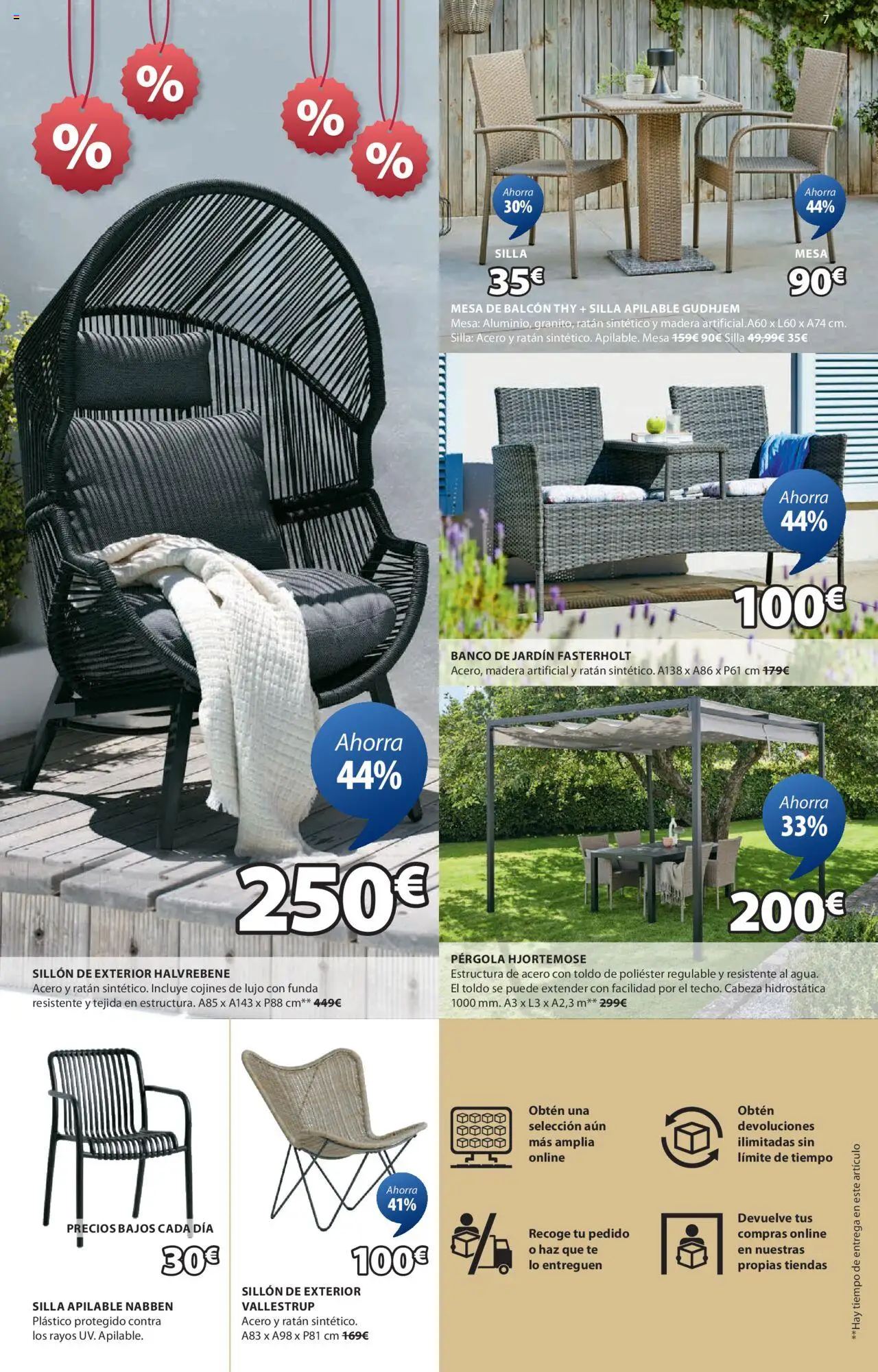 JYSK - Grandes ofertas │ válido desde el 26.06.2025 | Página: 8 | Productos: Silla apilable, Funda, Sillón, Silla