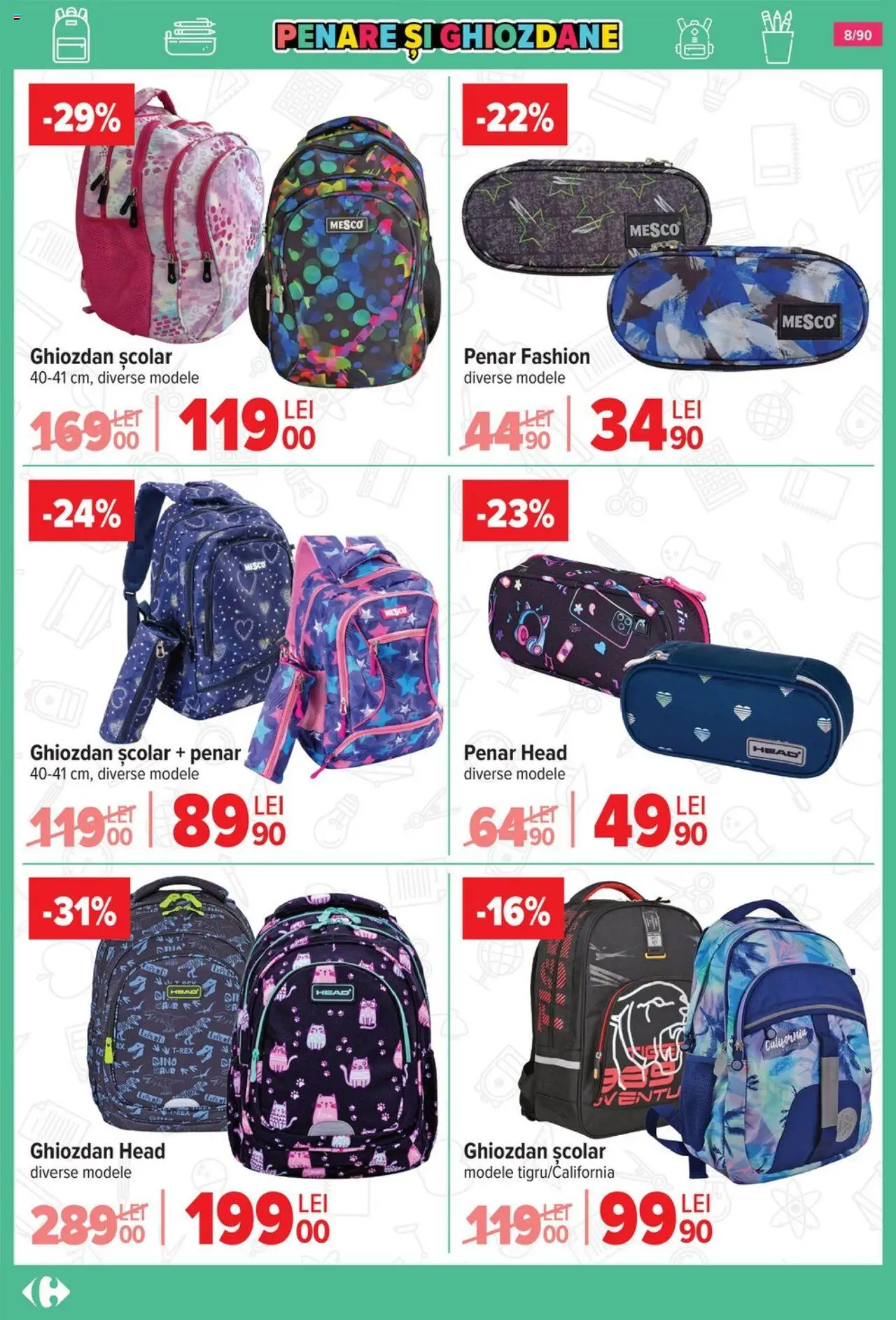 Carrefour catalog - Începe școala – valabil de la 13.08.2025 | Pagină: 9 | Produse: Ghiozdan
