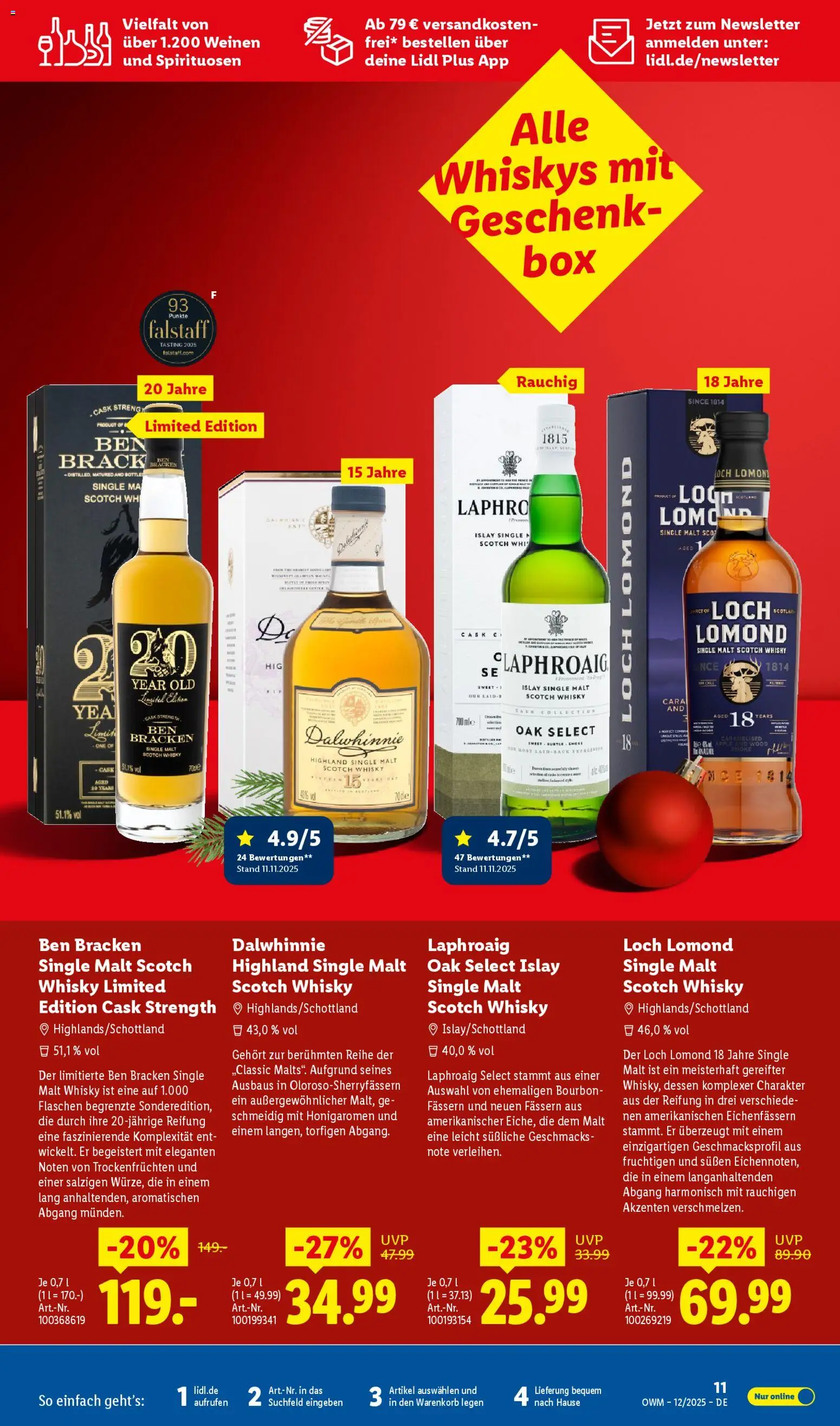 Lidl - Prospekt – gültig ab 01.12.2025 | Seite: 11 | Produkte: Whisky, Apple, Bourbon
