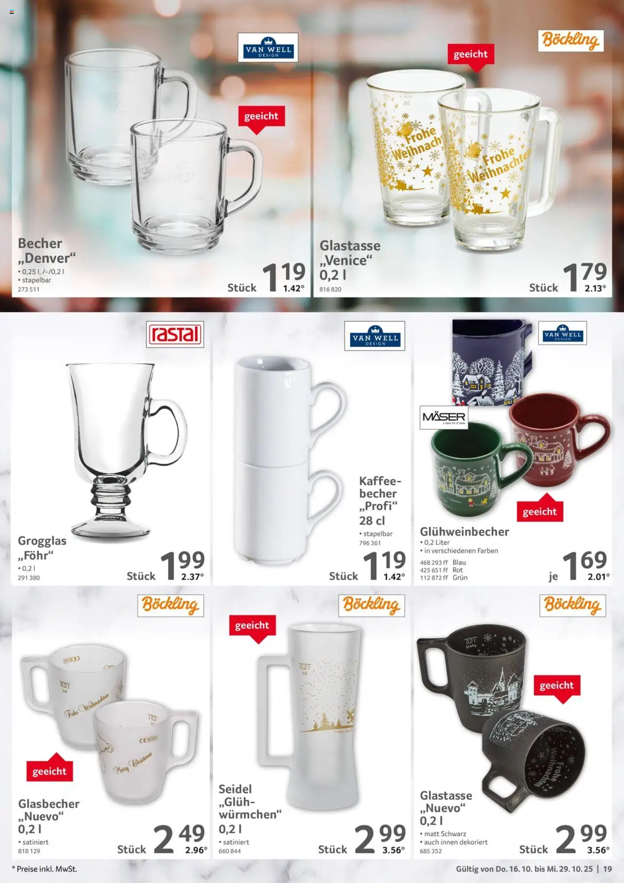 Selgros Gastronomie – gültig ab 16.10.2025 | Seite: 19 | Produkte: Kaffee