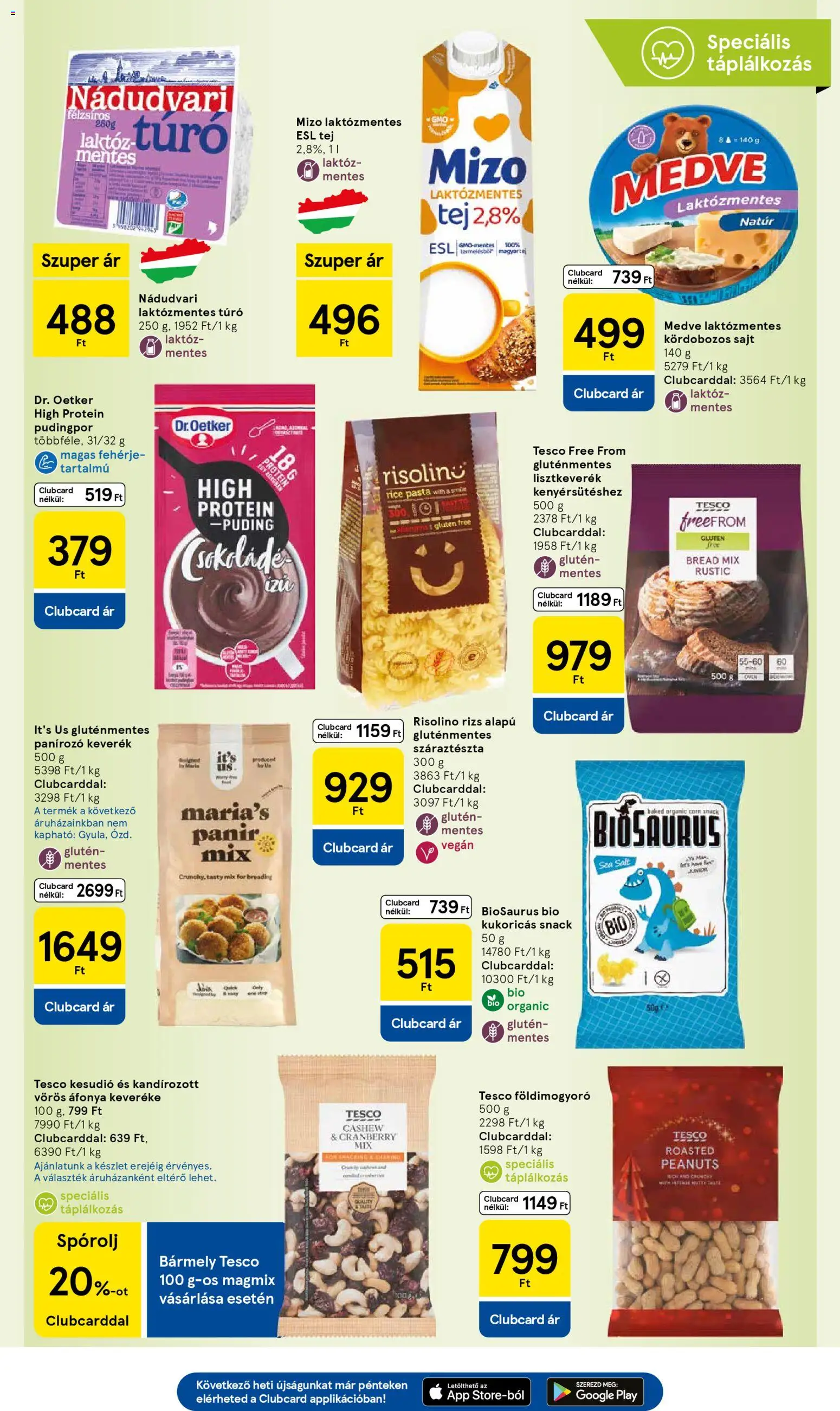 Tesco akciós ujság - amely érvényes a következő dátumtól: 27.11.2025 | Oldal: 19 | Termékek: Pudingpor, Kesudió, Csokoládé, Túró