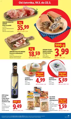 DRNIŠKE DELICIJE MARAN Panceta na dalmatinski, cca 400 g, Sušena na dalmatinskoj buri, Šibensko-kninska županija - Pregled kataloga iz trgovine Lidl, vrijedi od 16.03.2026 | Stranica: 57