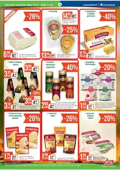 ČIA MARKET leidinys galioja nuo 21.10.2025 | Puslapis: 4 | Prekių: Varškės sūris, Sūris, Sviestas, Lydytas sūris