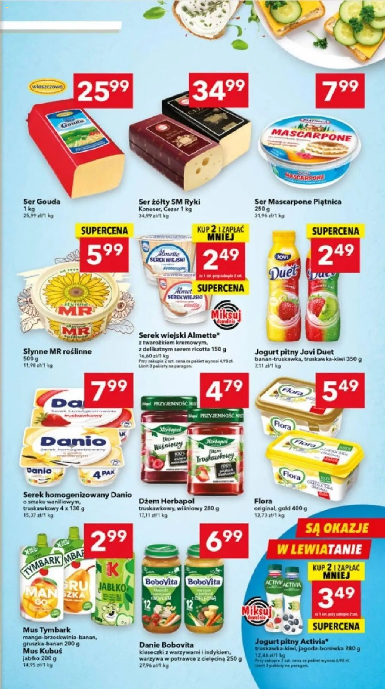 Lewiatan gazetka - Ostrów Wielkopolski od 13.08.2025 | Strona: 3 | Produkty: Jogurt pitny, Dżem, Jogurt, Ricotta