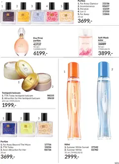 Katalógus AVON 2026 márciusi - amely érvényes a következő dátumtól: 01.03.2026 | Oldal: 107 | Termékek: Kölni, Parfüm, Testápoló