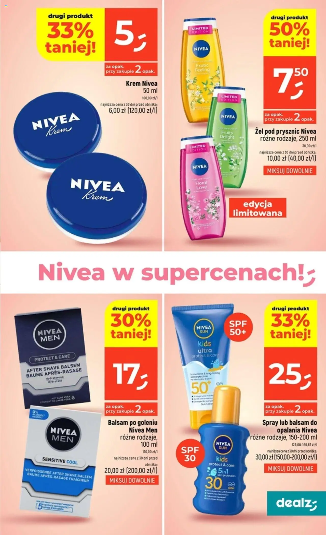 Dealz Gazetka od 31.07.2025 | Strona: 23 | Produkty: Prysznic, Balsam po goleniu, Żel pod prysznic, Krem