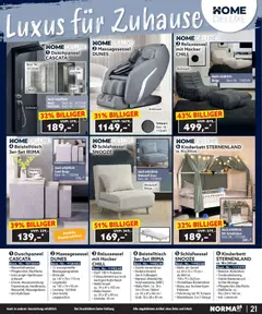 Norma Bestellmagazin November 2025 ab 01.11.2025 gültig | Seite: 21 | Produkte: Hocker, Beistelltisch, Bett, Lattenrost