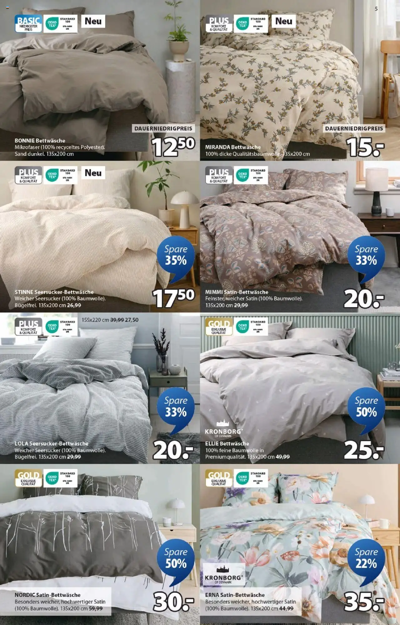 Angebote JYSK - gültig ab dem 17.08.2025 | Seite: 5 | Produkte: Bettwäsche