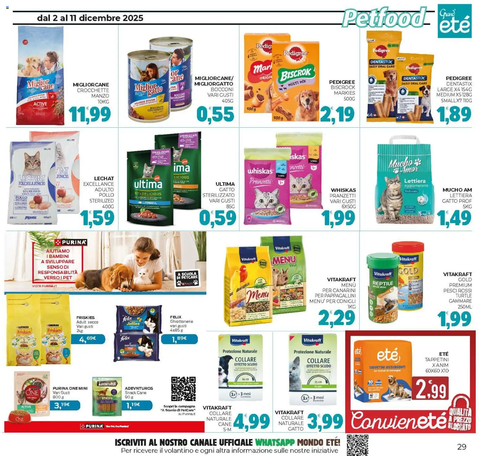 Volantino Eté del 02.12.2025 | Pagina: 29 | Prodotti: Pane, Salsa, Crocchette, Tonno