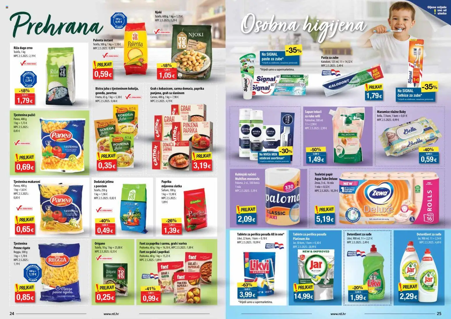 NTL katalog | vrijedi od 24.12.2025 | Stranica: 13 | Proizvodi: Njoki, Palenta, Zewa, Pasta