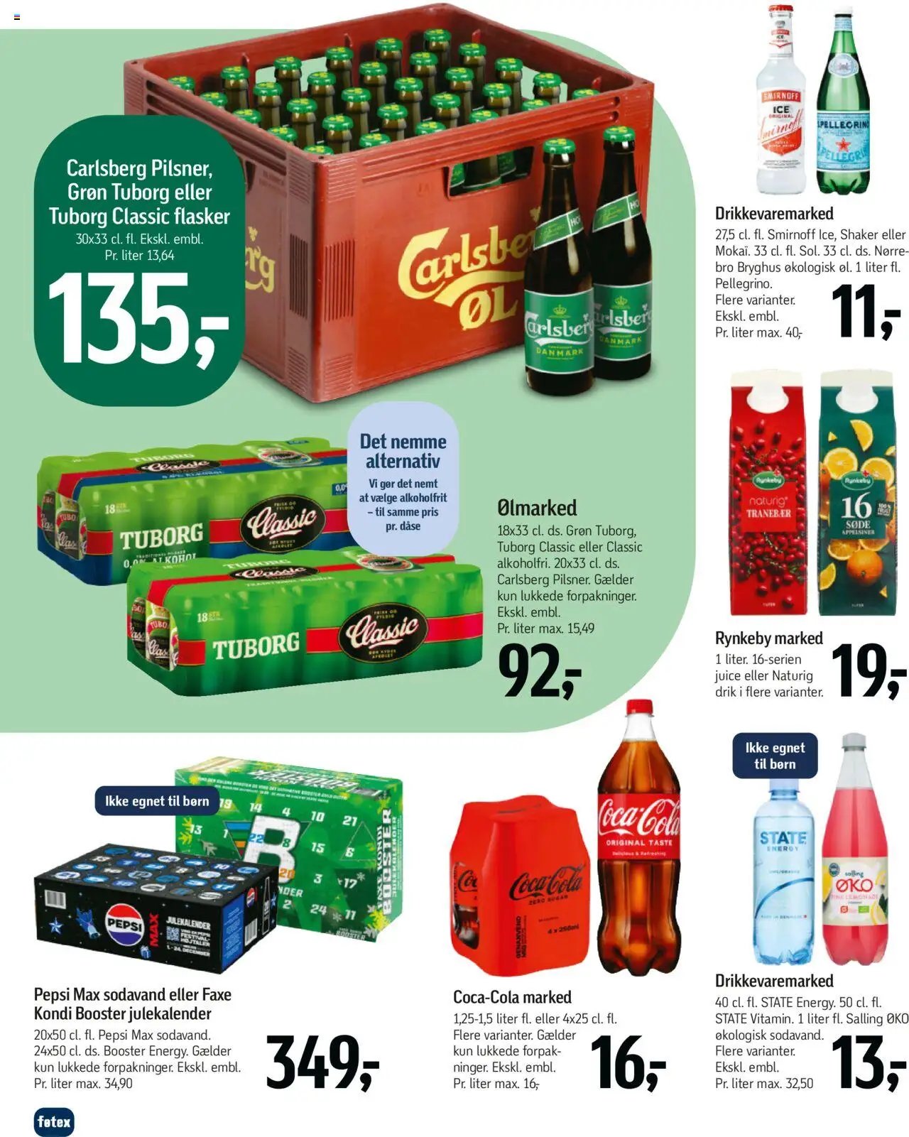 Føtex tilbudsavis – gyldig fra 17.10.2025 | Side: 34 | Produkter: Juice, Sodavand, Pepsi, Pepsi Max