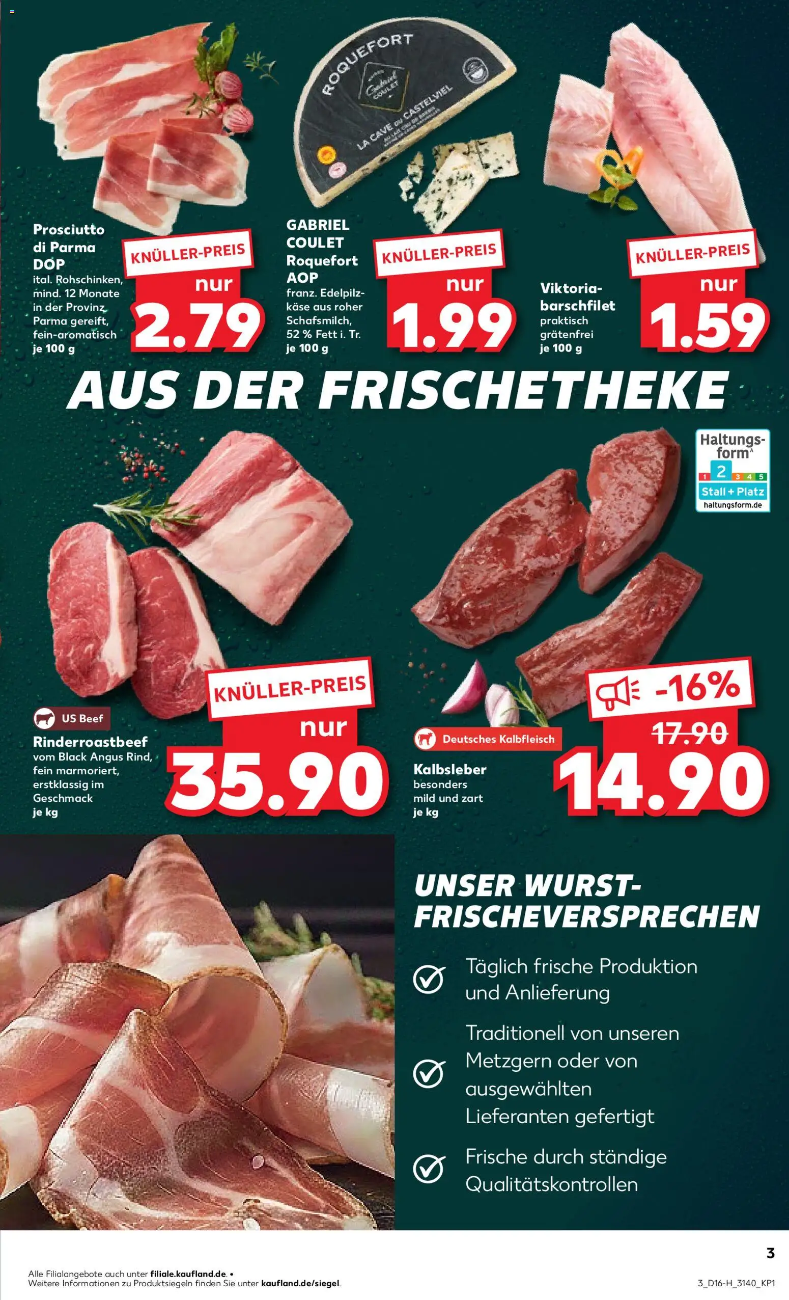Kaufland Prospekt Leipzig	 – gültig ab 16.04.2026 | Seite: 3 | Produkte: Käse, Kalbsleber, Wurst