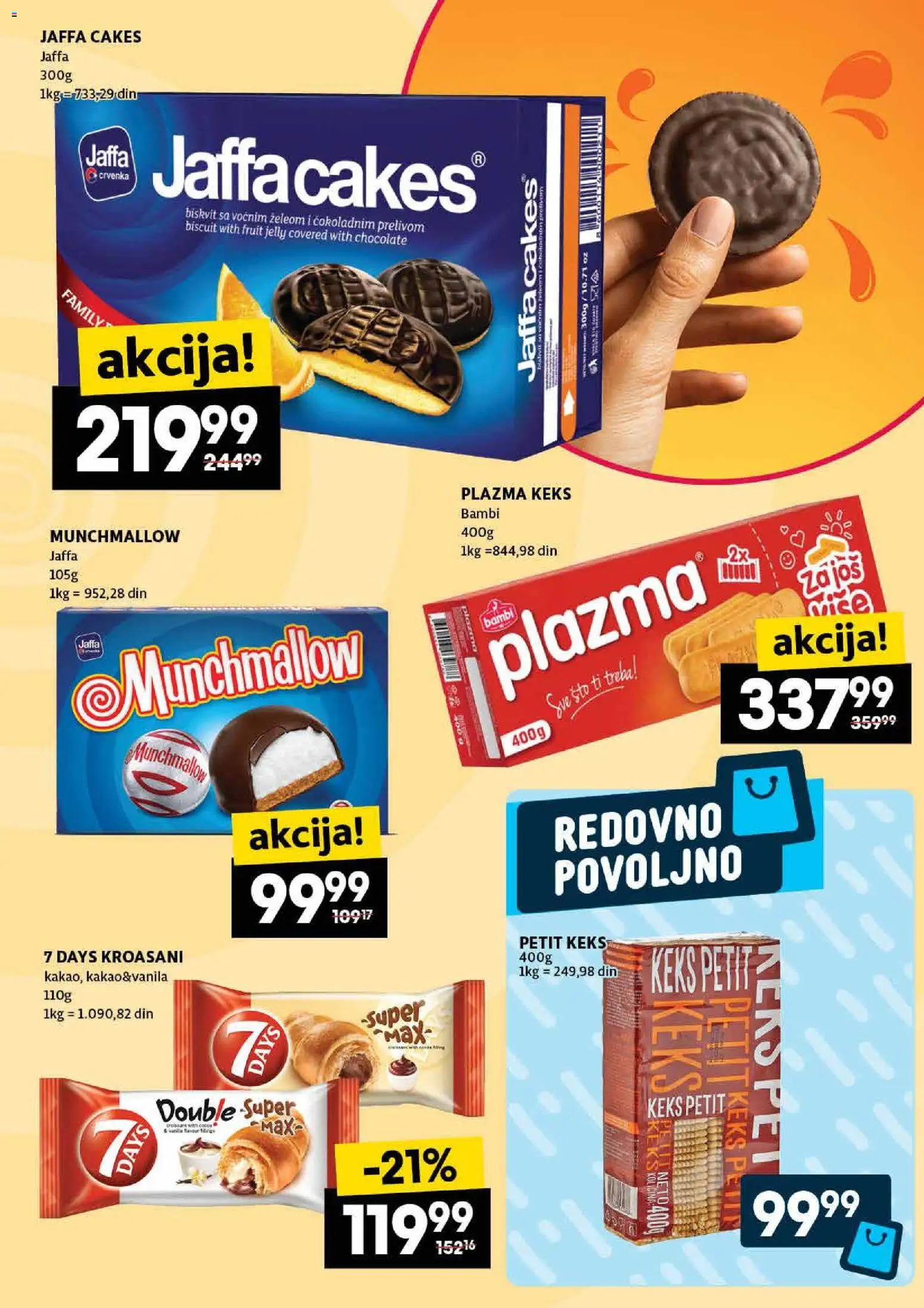 Roda katalog - važi od 22.01.2026 | Strana: 25 | Proizvode: Keks, Munchmallow, Sto, Plazma