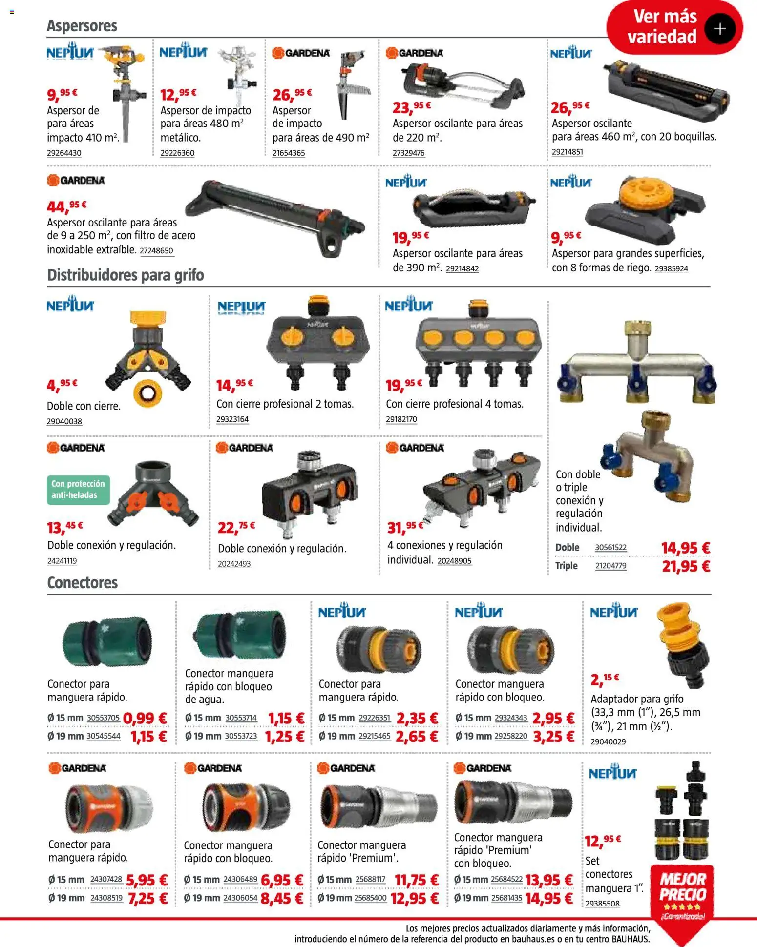 Bauhaus Jardín │ válido desde el 16.03.2026 | Página: 43 | Productos: Manguera, Conector, Adaptador
