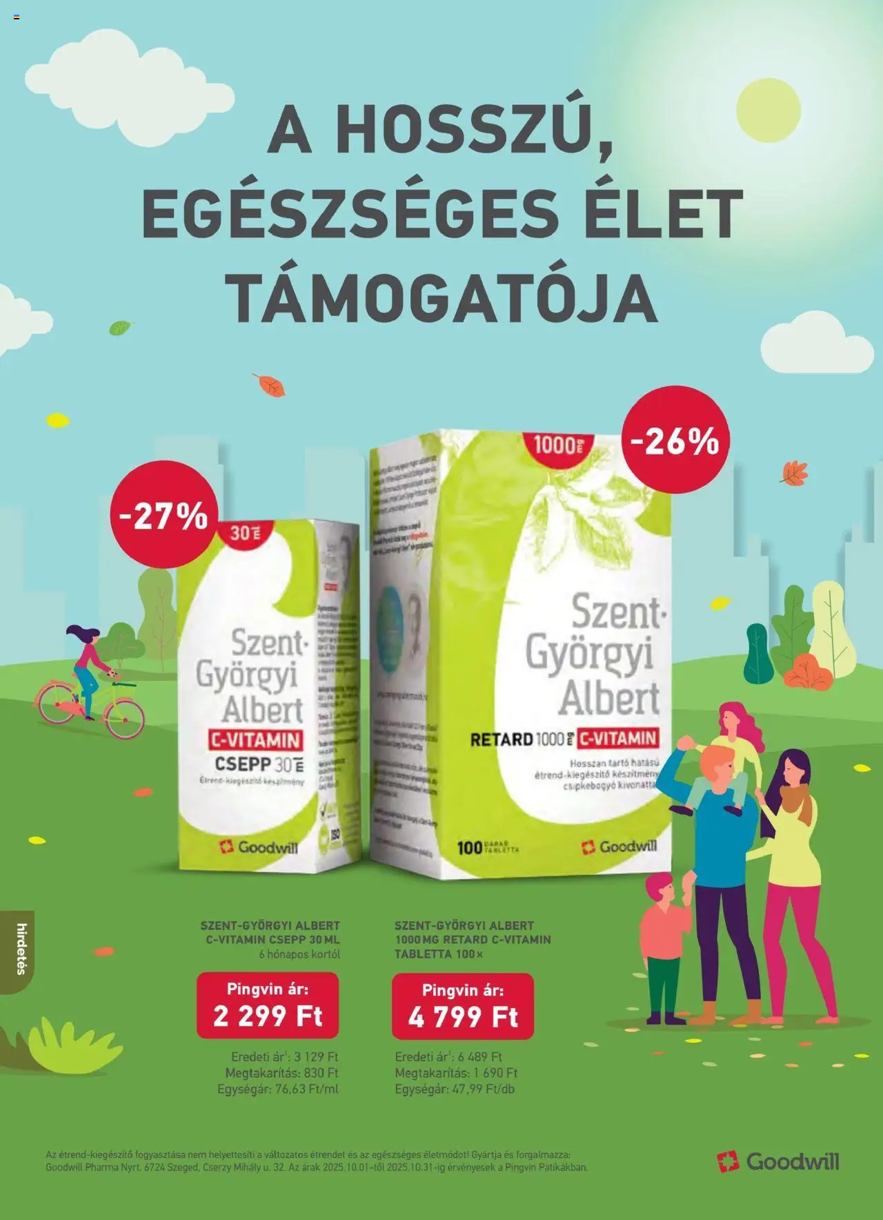 Pingvin Patika akciós ujság - amely érvényes a következő dátumtól: 01.10.2025 | Oldal: 24