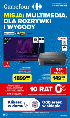 Pogląd oferty "Carrefour Gazetka - Multimedia" - ważna od 18.08.2025