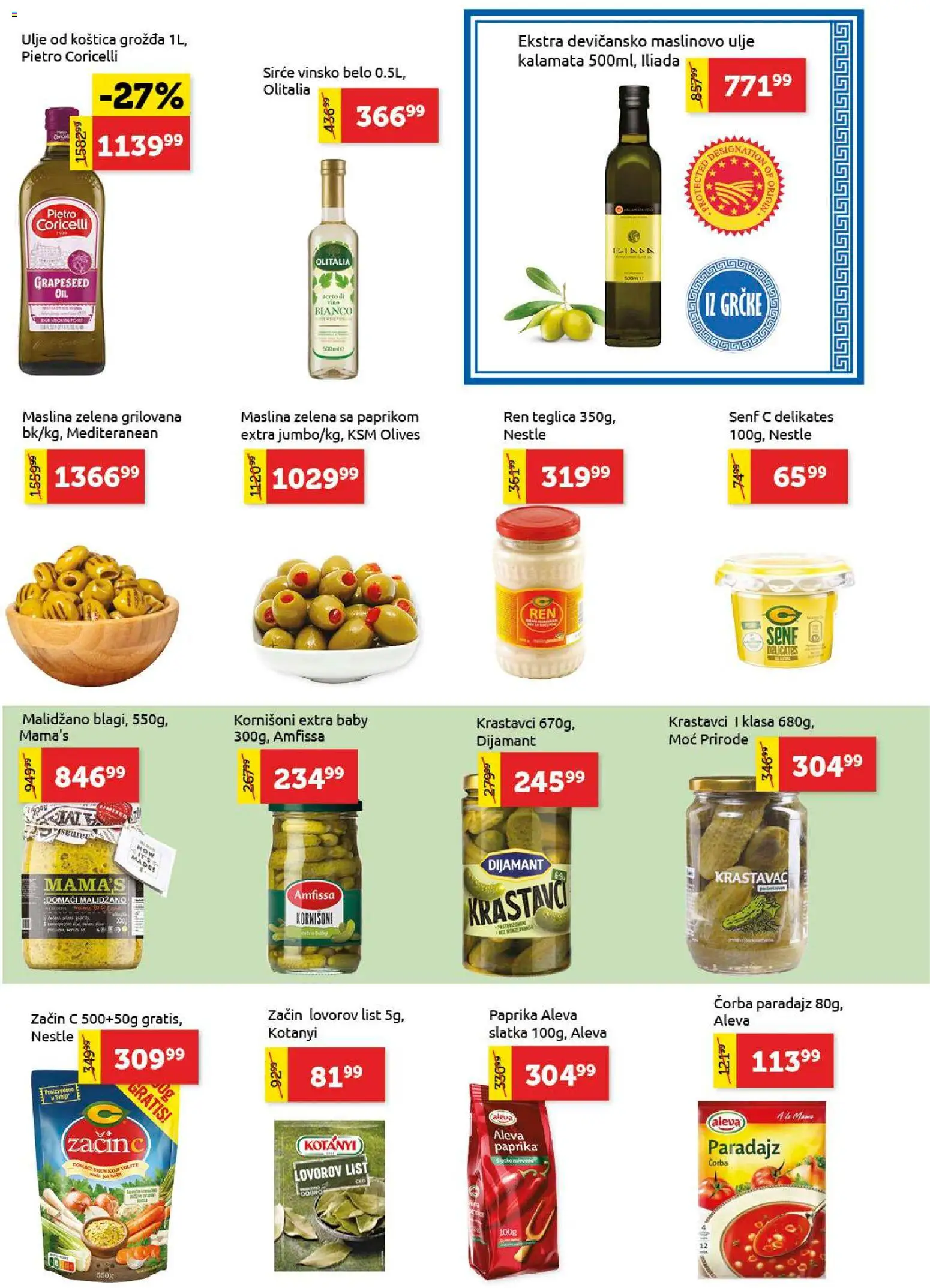 SuperVERO katalog - važi od 27.11.2025 | Strana: 9 | Proizvode: Krastavci, Senf, Maslinovo ulje, Paradajz